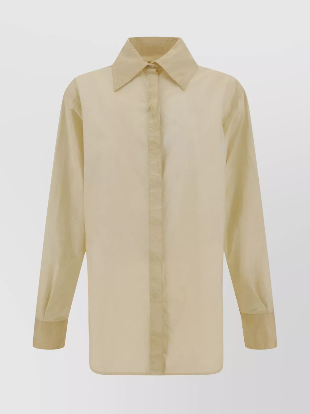 Shop Quira Oversize Cotton Shirt Long Sleeves