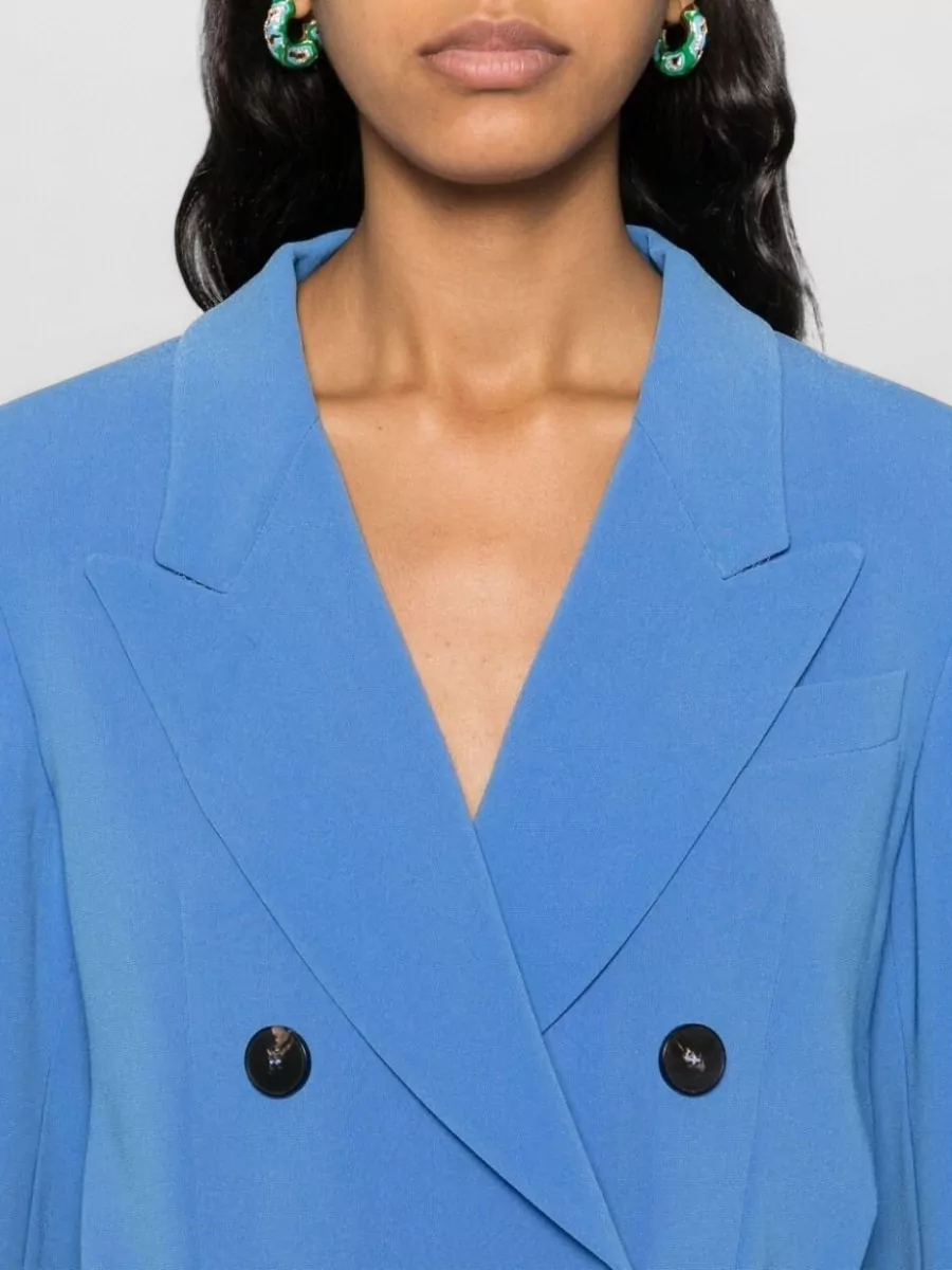 Alberto Biani Double-Breasted Cady Blazer