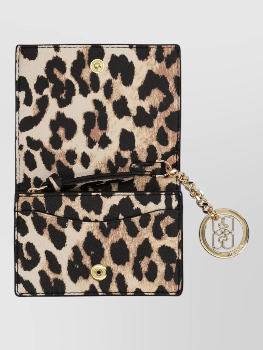 Ganni Leopard-Print Cardholder