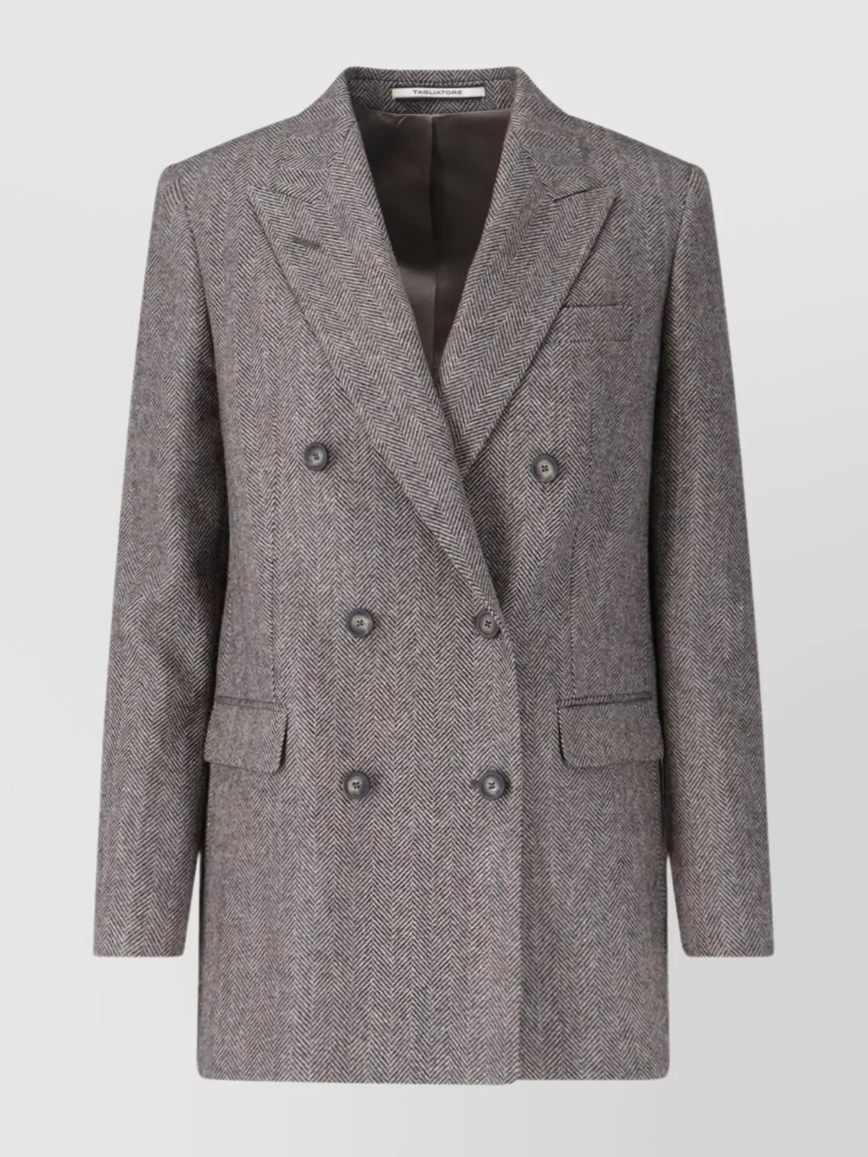 Tagliatore Tailored Blazer Flap Pockets In Gray