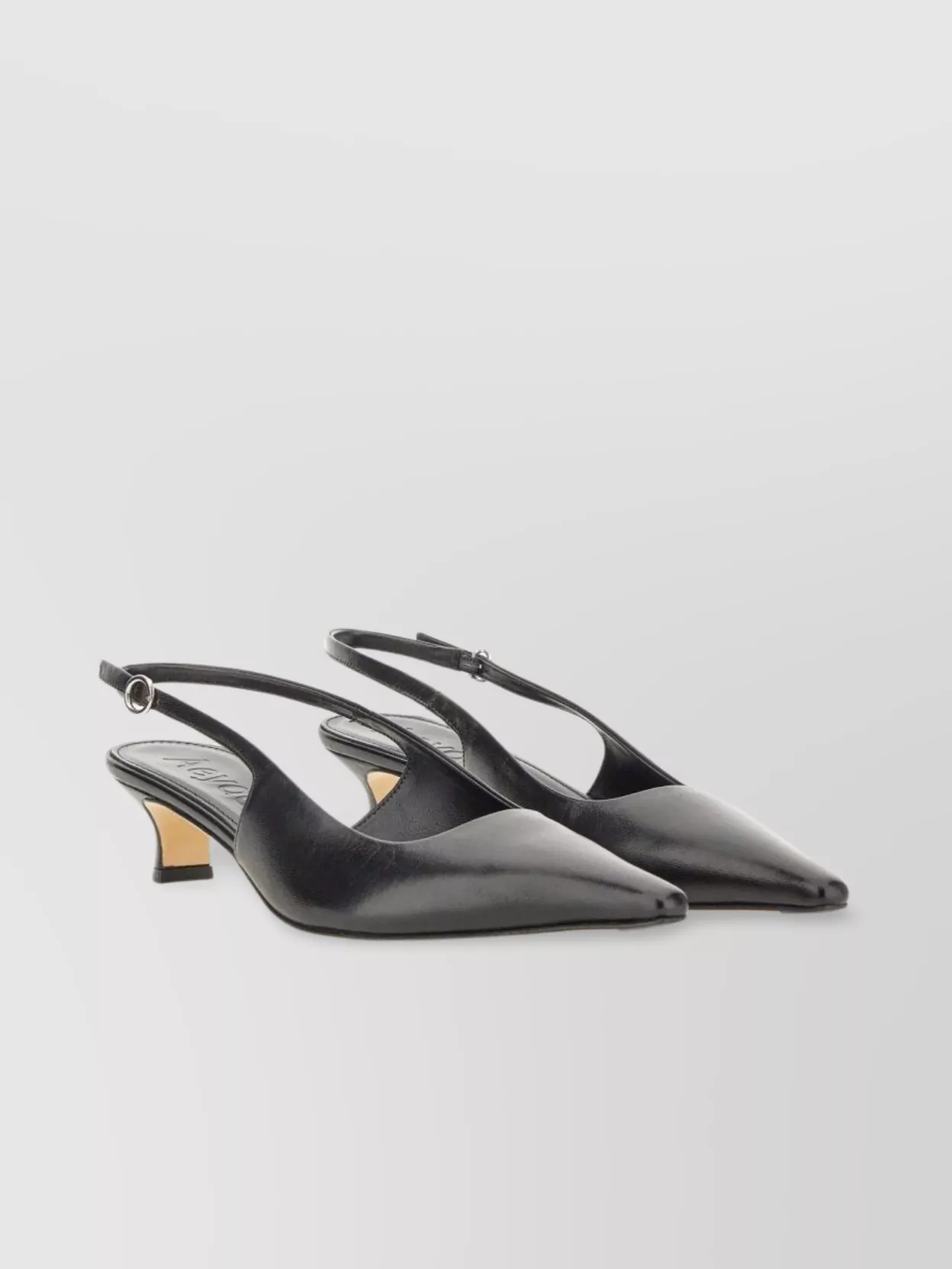 AEYDE "CATRINA" POINTED TOE KITTEN HEEL PUMPS