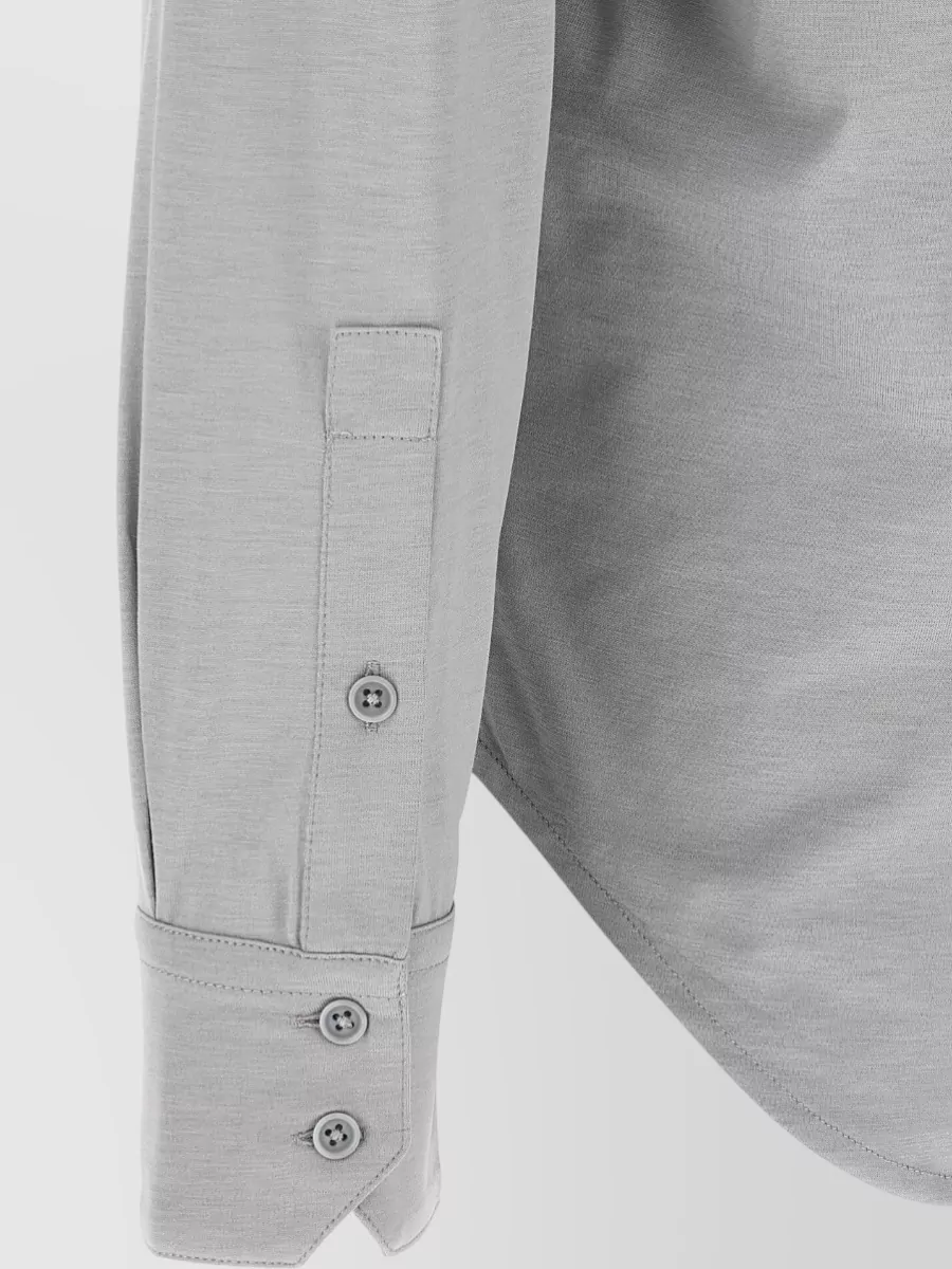 Tom Ford Silk Blend Long-Sleeve Shirt