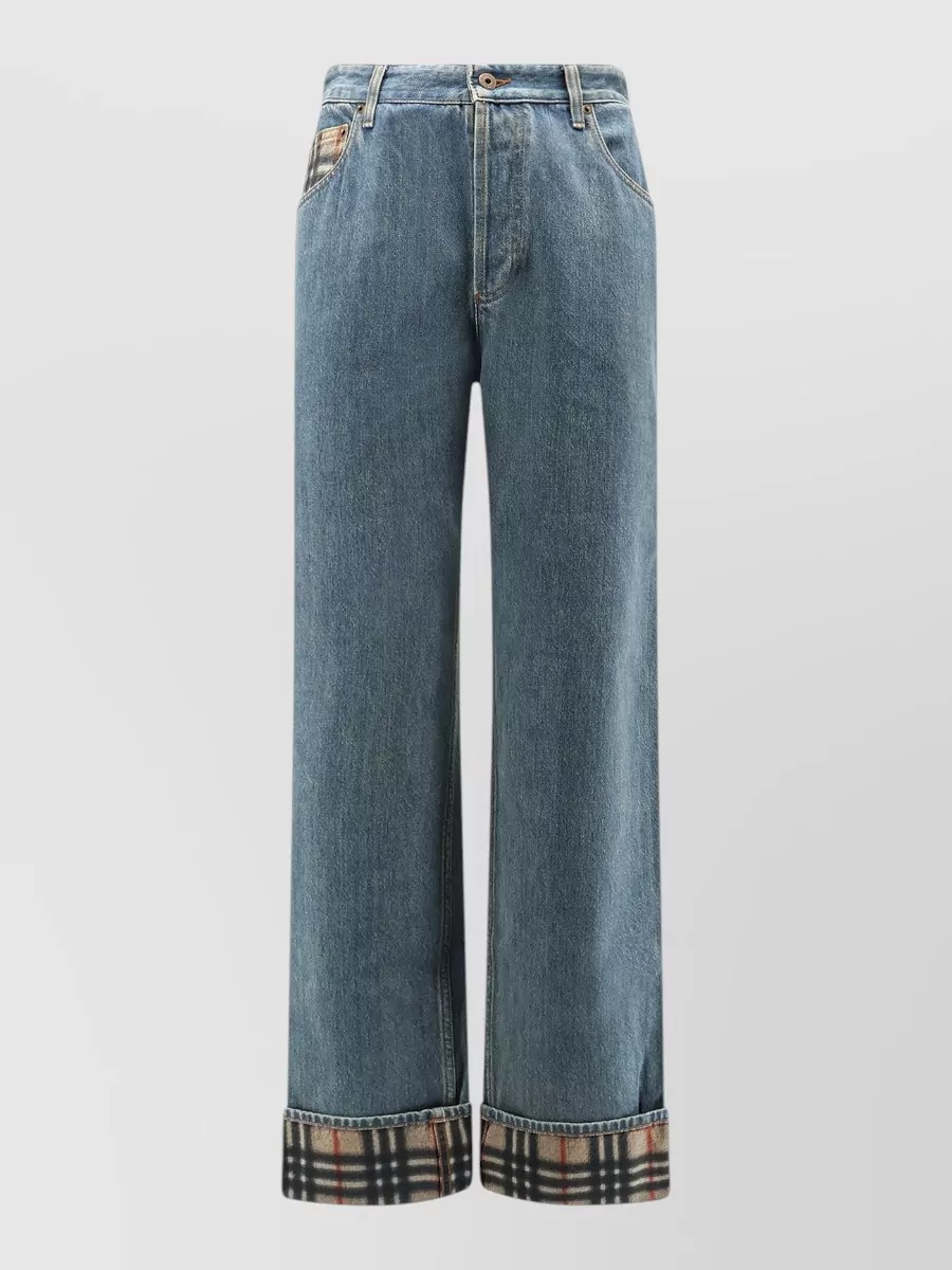 Burberry denim mid-rise straight-leg jeans