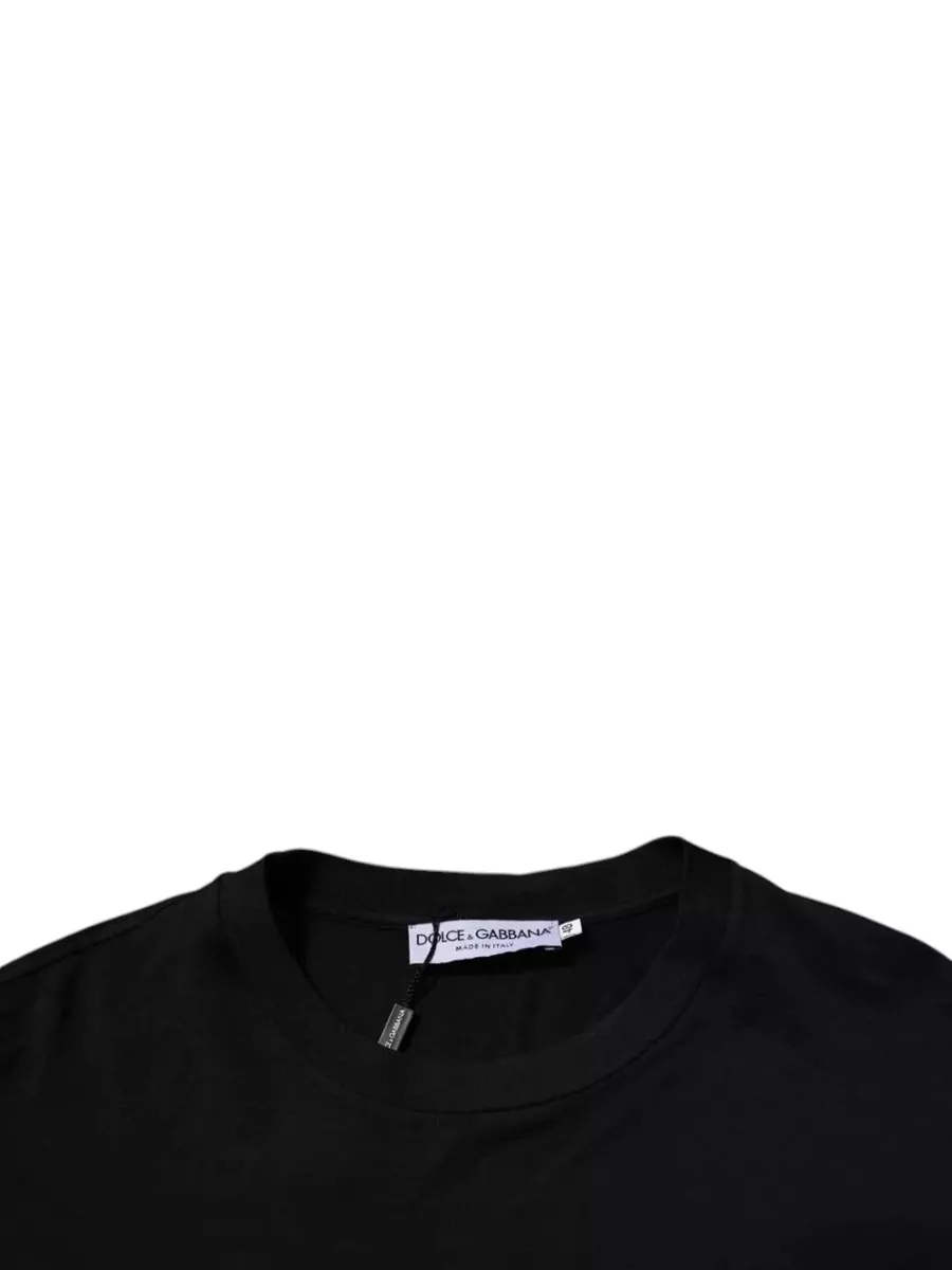 Dolce&Gabbana Cotton Logo-Print Crew-Neck T-Shirt