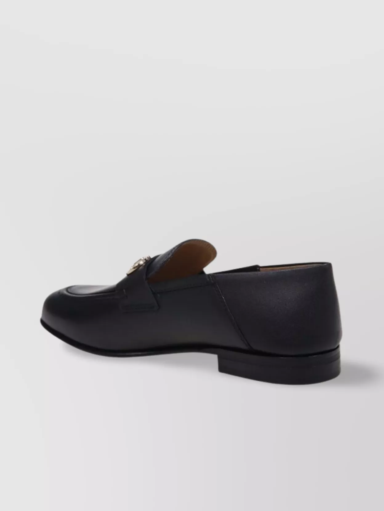 FERRAGAMO MULE CORSARO WITH METALLIC HARDWARE AND ROUND TOE