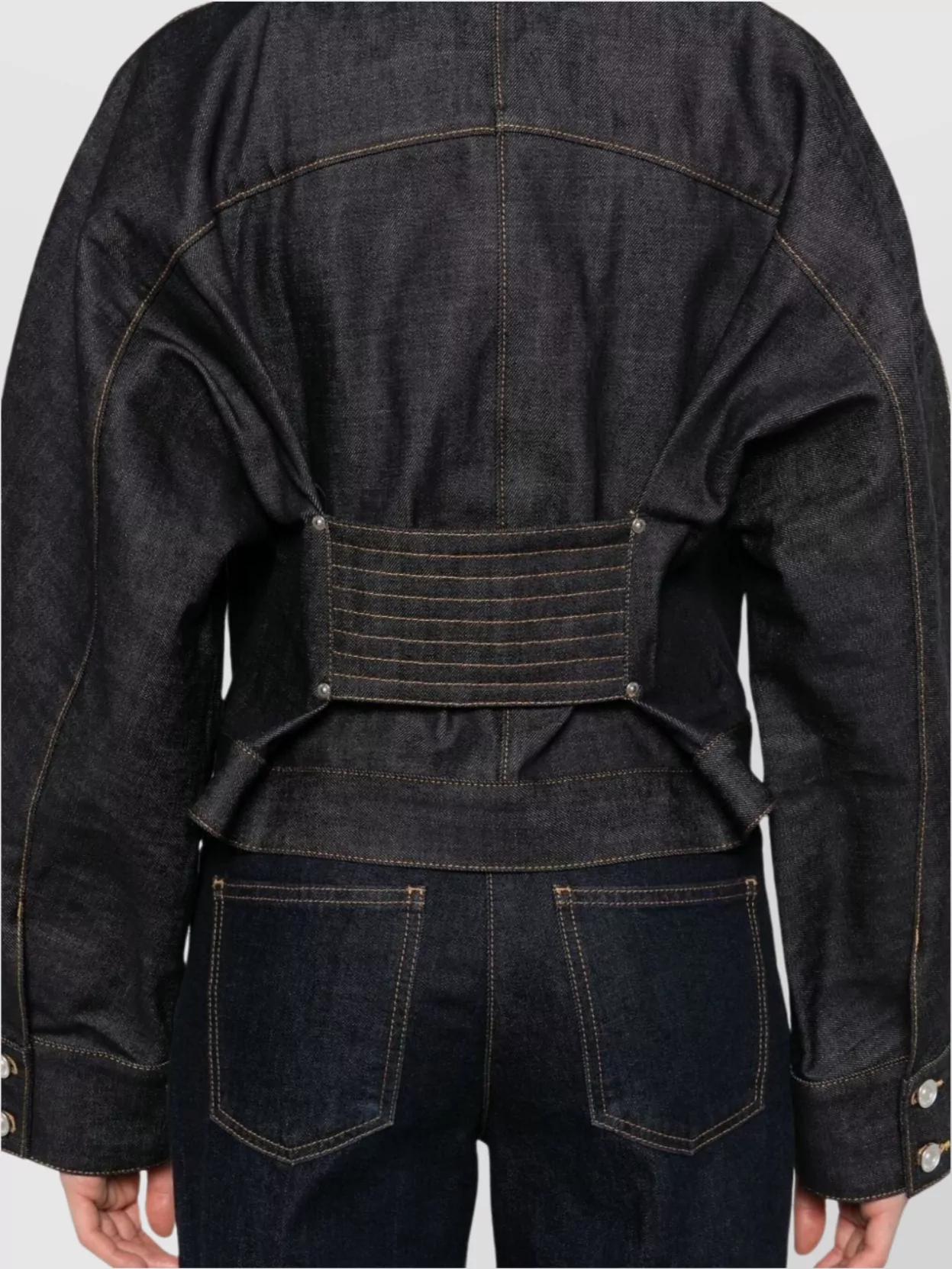Givenchy Cropped Length Blazer Contrast Stitching