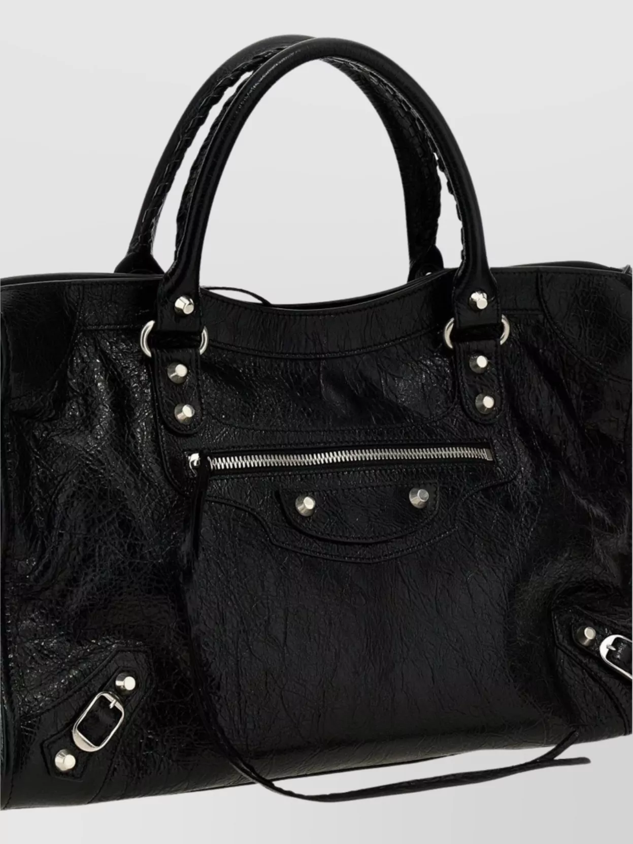 Balenciaga Leather Shoulder Bag Detachable Strap