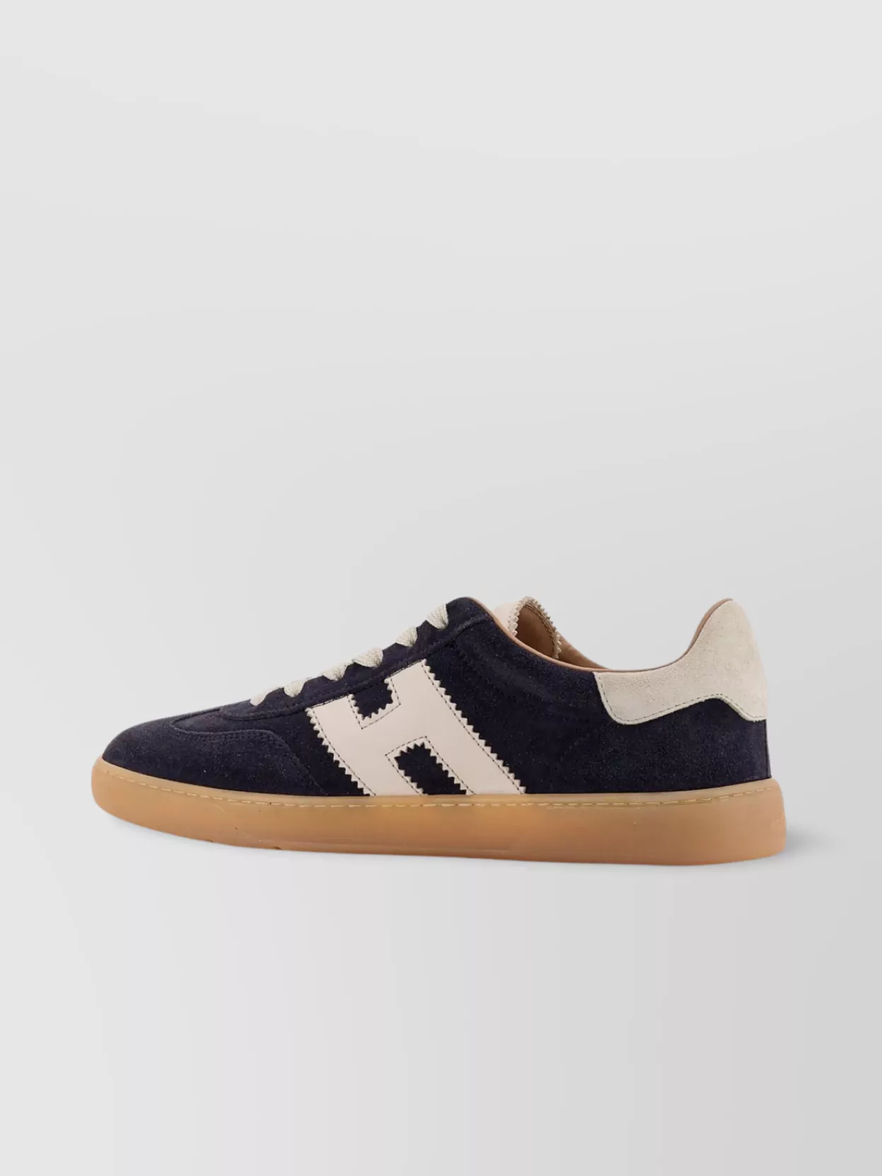 Hogan Cool Low-Top Suede Sneakers With Contrast Heel Tab