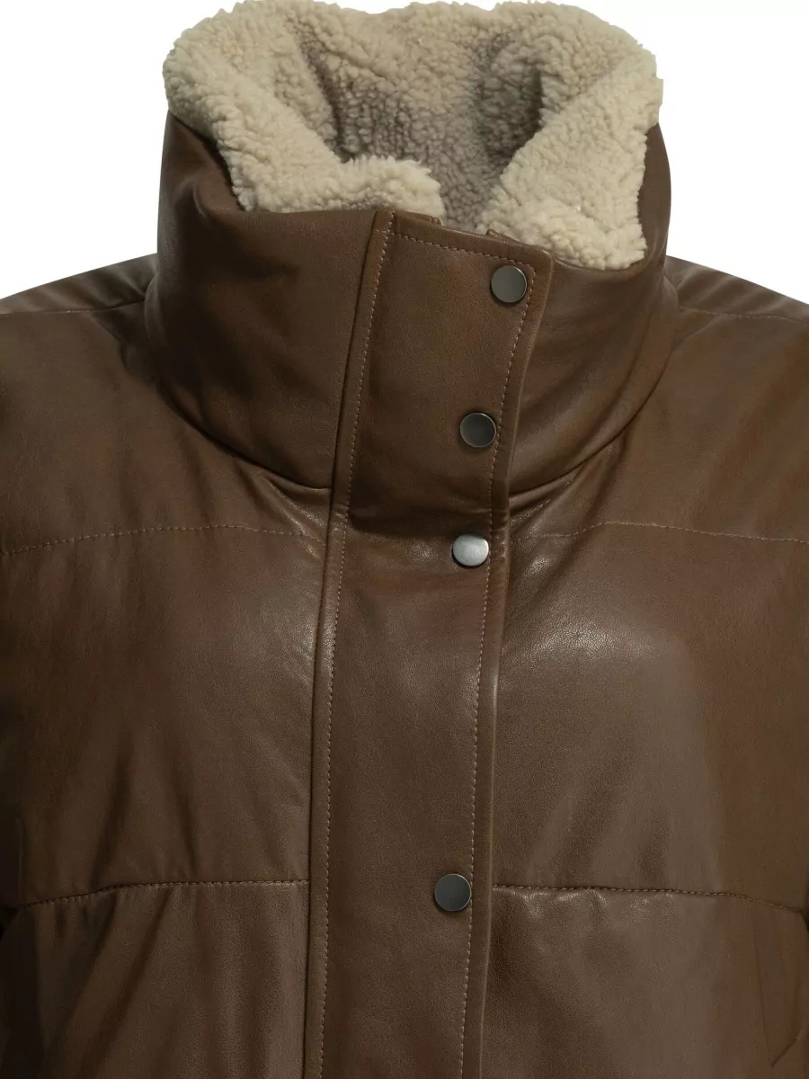 Brunello Cucinelli Shearling padded jacket
