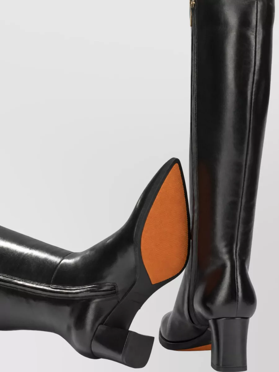 Santoni Leather Dyana 65Mm Knee-High Boots