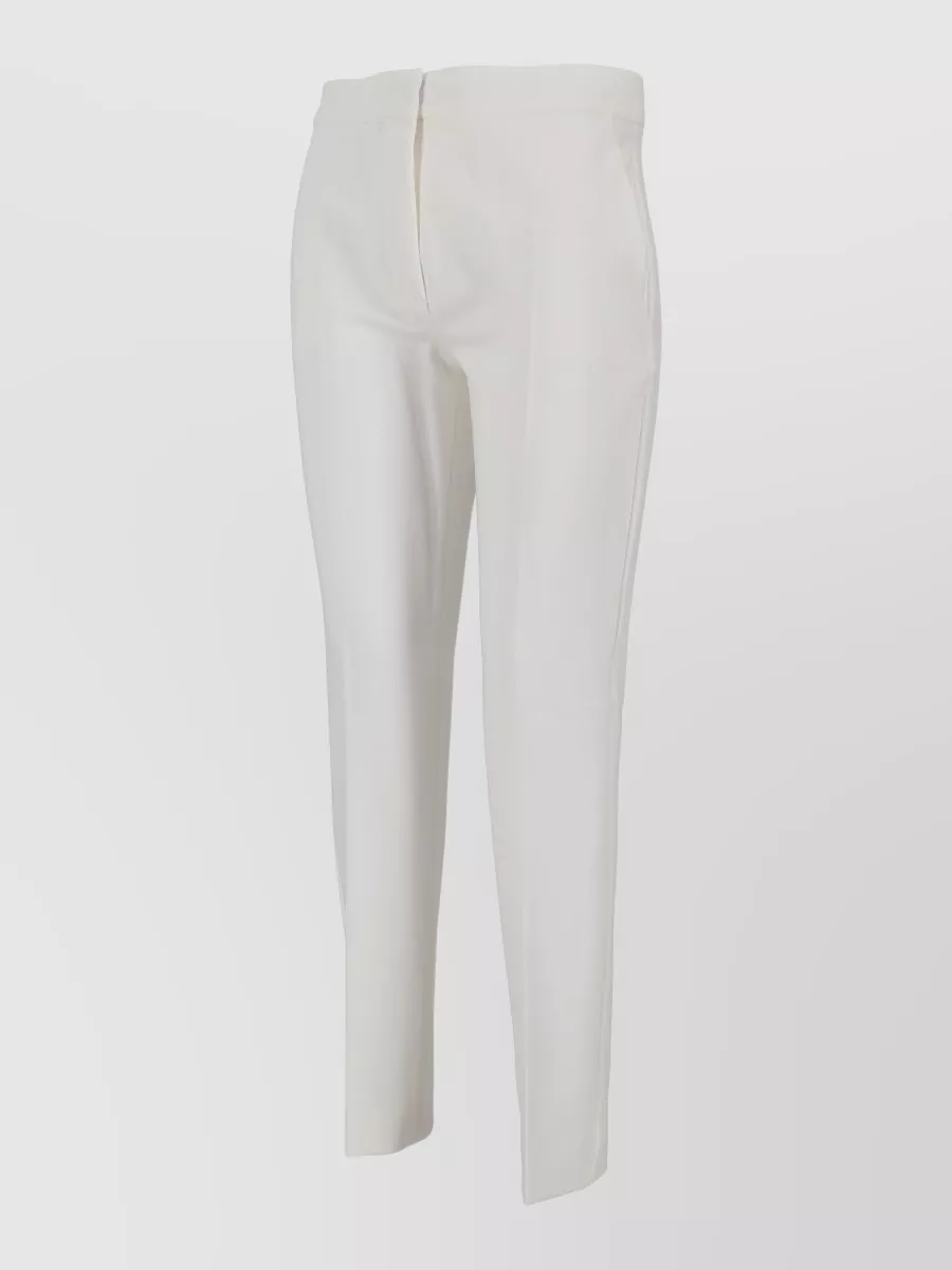Max Mara Jersey Trousers Straight Leg Side Pockets