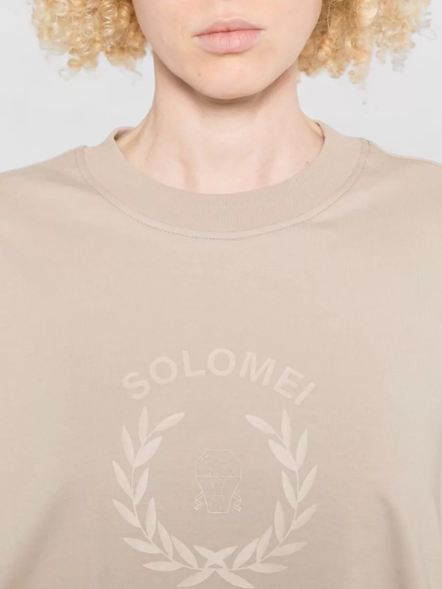 Brunello Cucinelli Graphic Print Cotton Crewneck Sweatshirt
