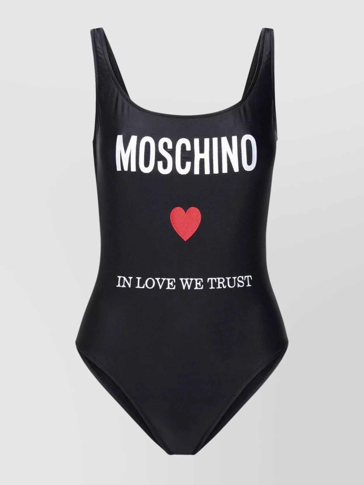 Shop Moschino Swimsuit Polyamide Blend Graphic Detail