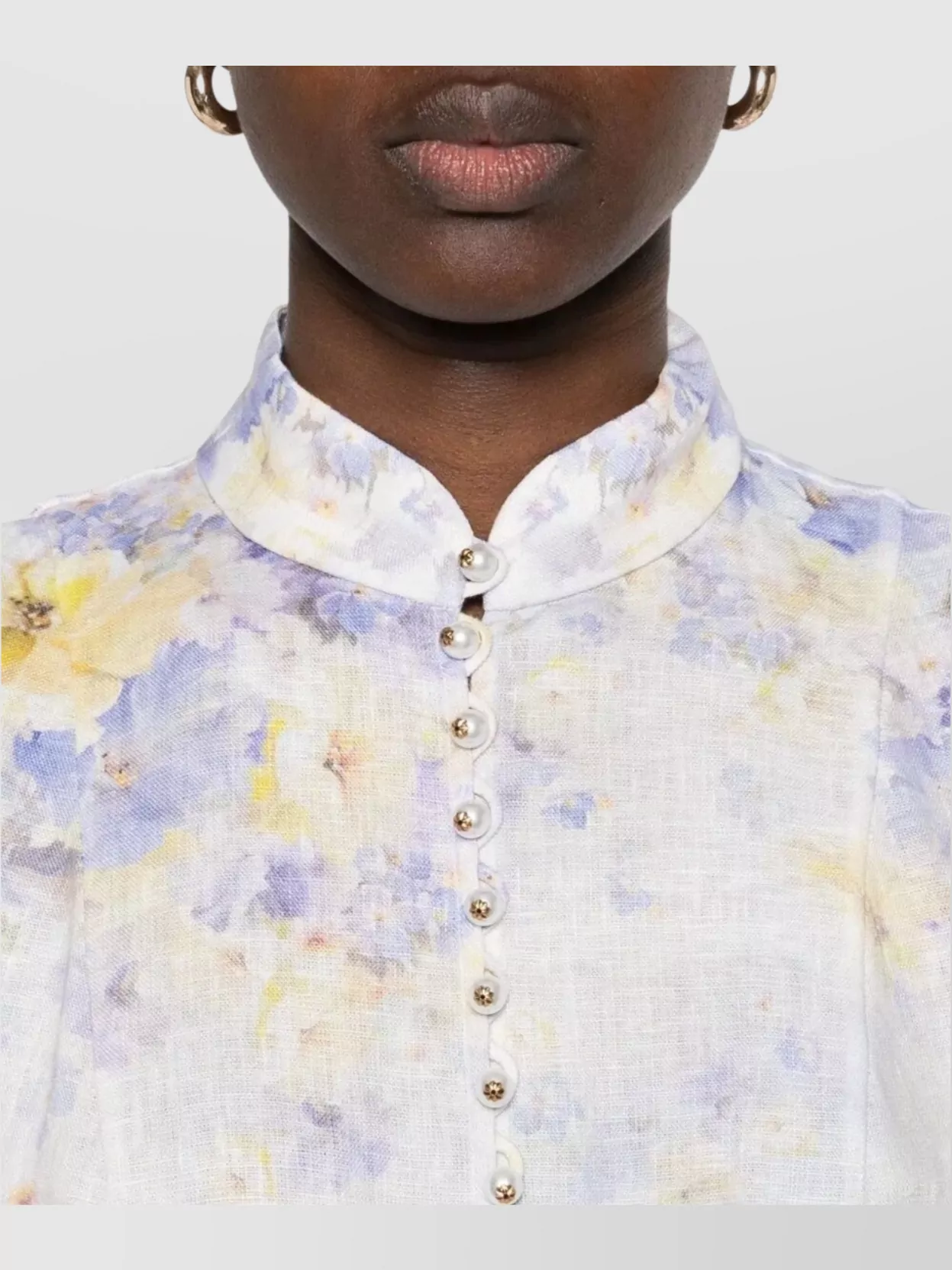 Shop Zimmermann Crush Mini Robe Boutonnée