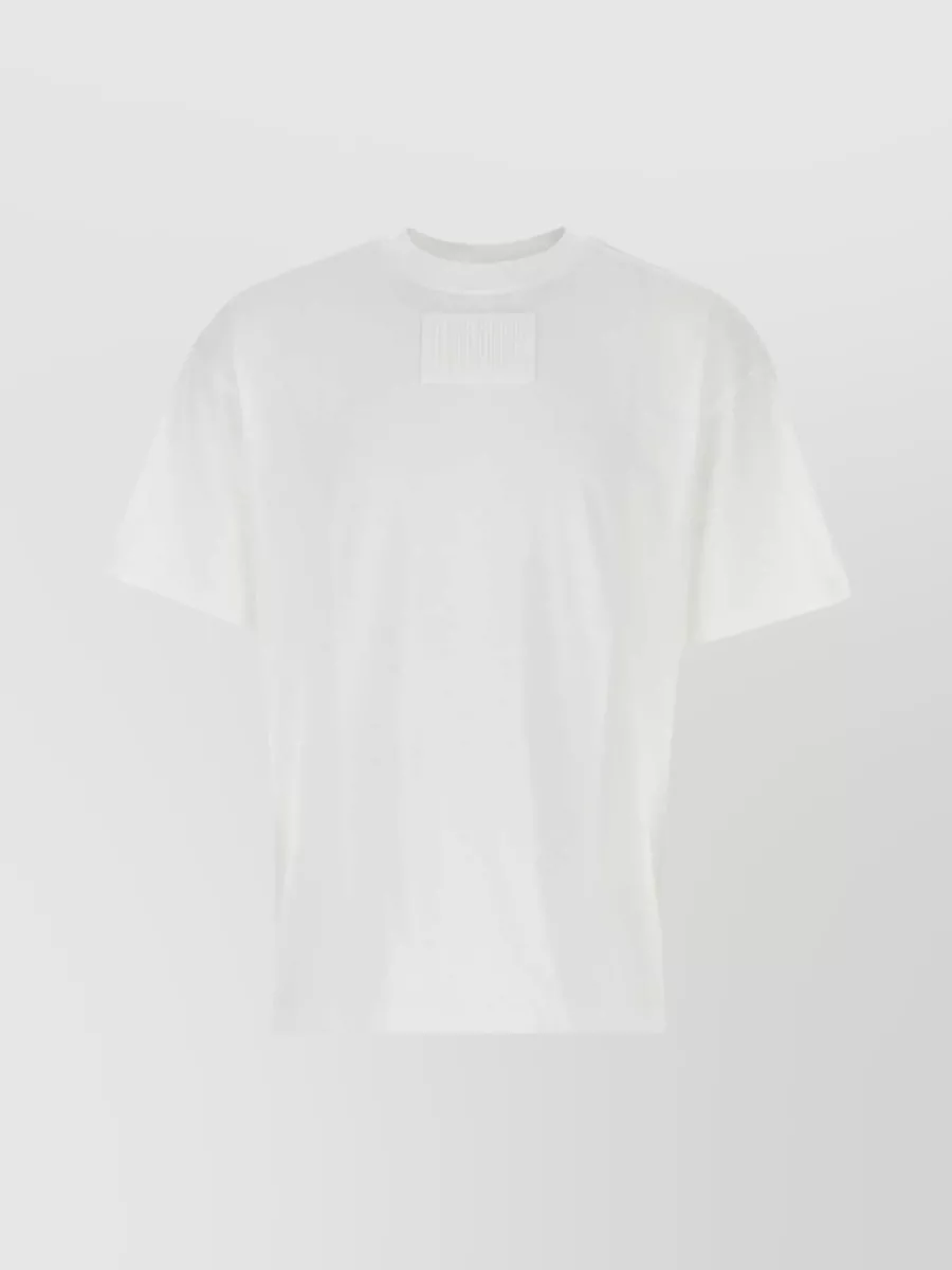 Shop Vtmnts Versatile Crew Neck T-shirt In White