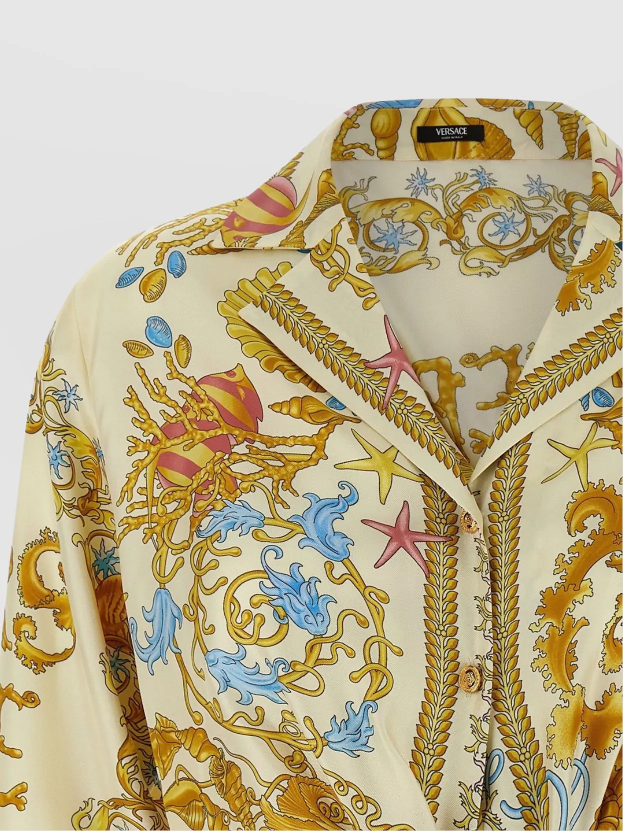 Versace Baroque Underwater Cropped Shirt