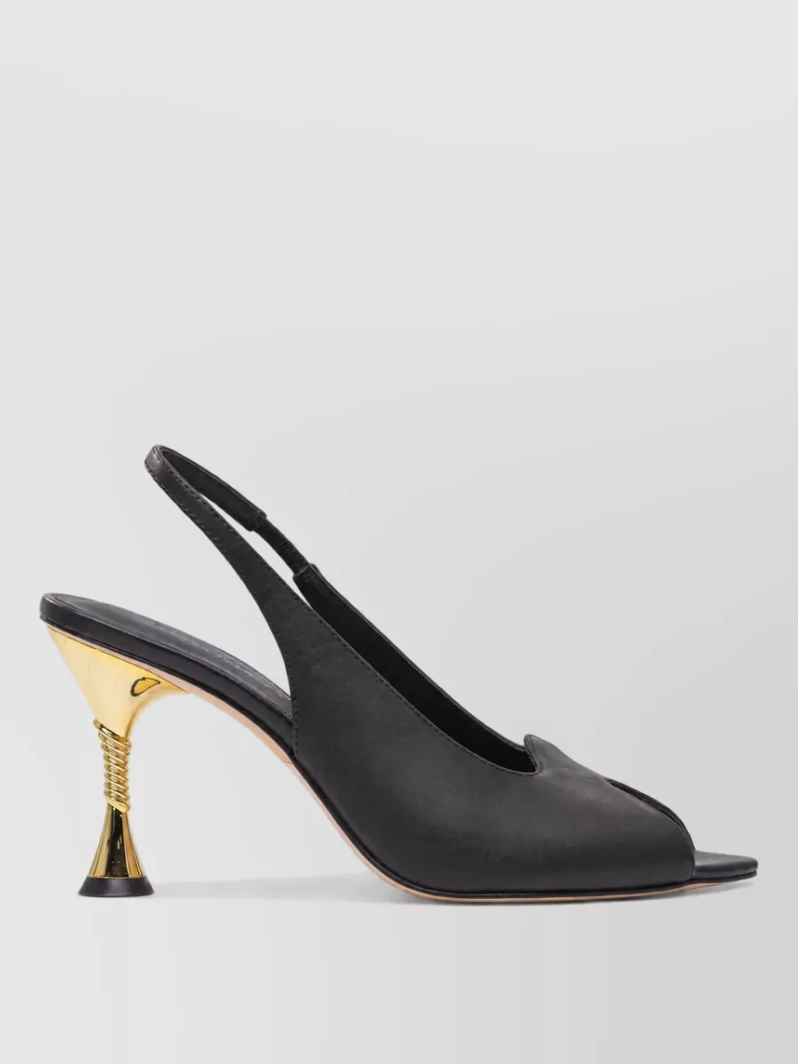 Studio Amelia Leather Slingback Pumps