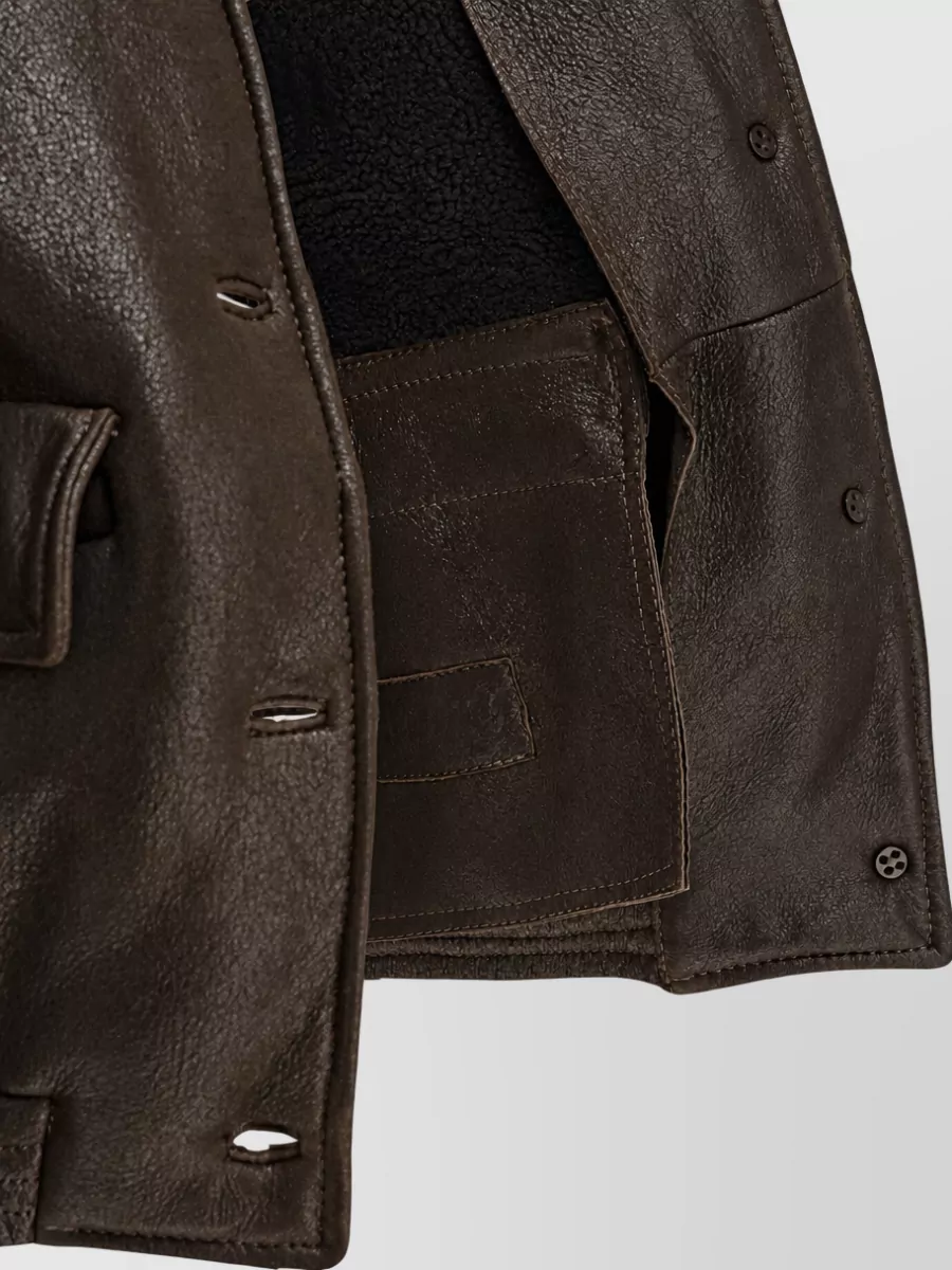 Salvatore Santoro Shearling Leather Jacket