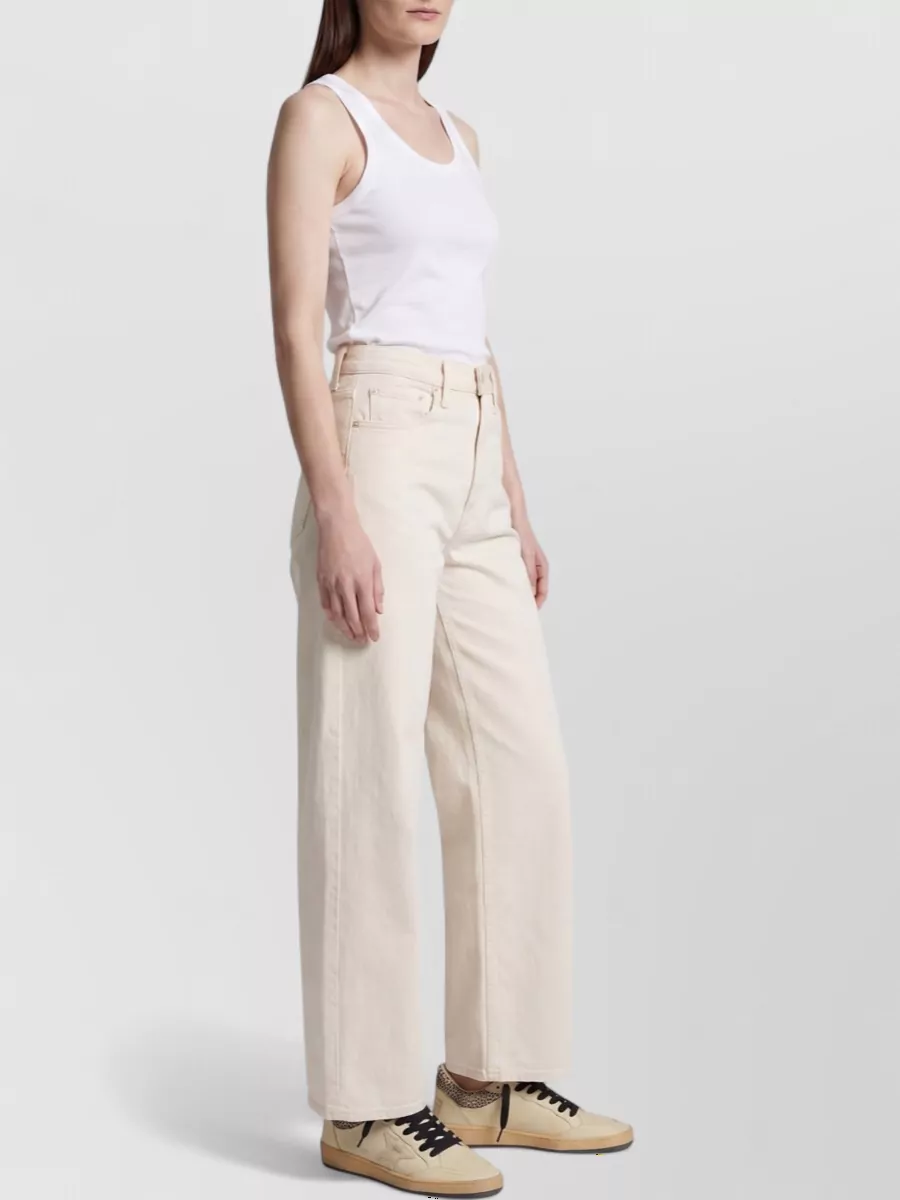 Mother Denim High-Rise Wide-Leg Jeans