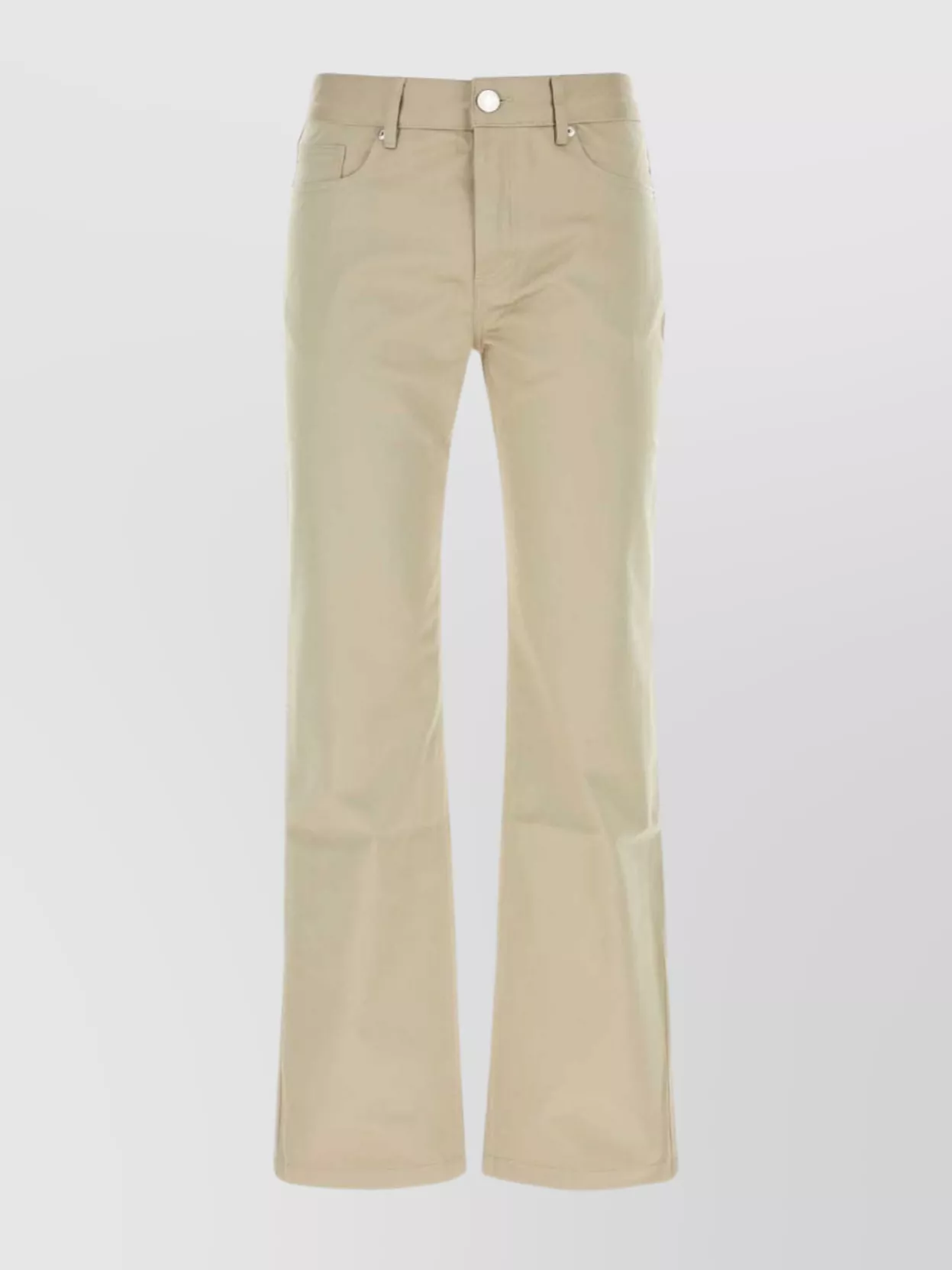 Shop Ami Alexandre Mattiussi Cotton Pant With Back Pockets And Wide Leg