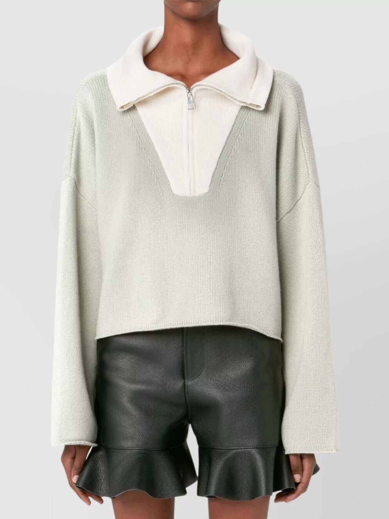 Jw Anderson Cropped Knitwear Jumper Long Sleeves