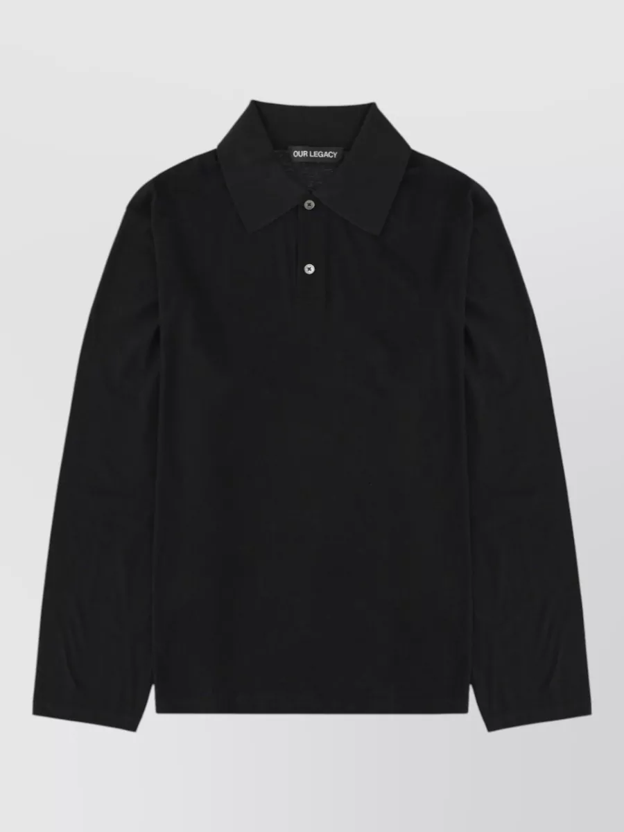 Our Legacy Regular-Fit Polo Sweater