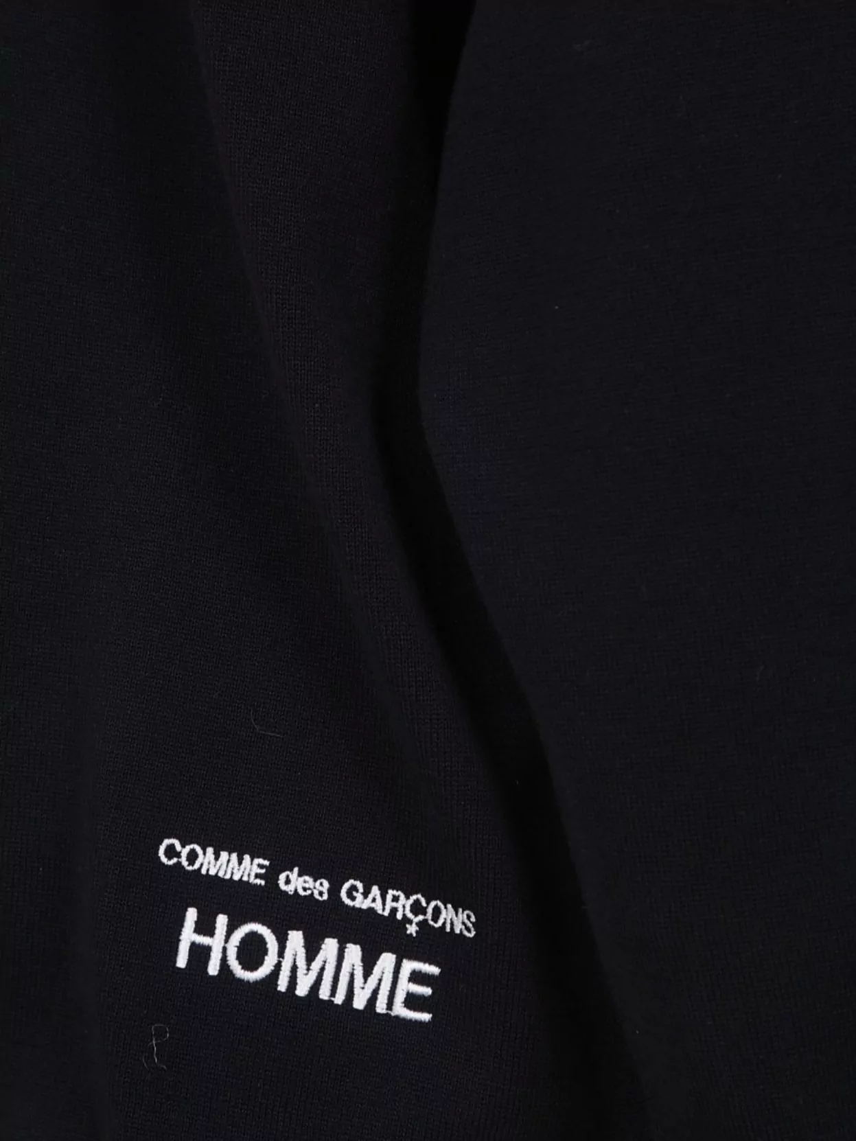 Comme Des Garçons Homme Drawstring Ribbed Cuffs Hem Pullover