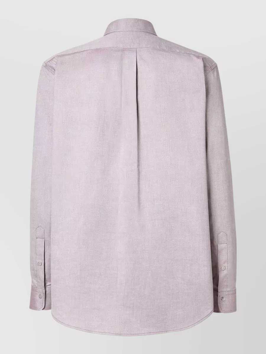 Fendi Oxford Cotton Shirt Button Down Collar
