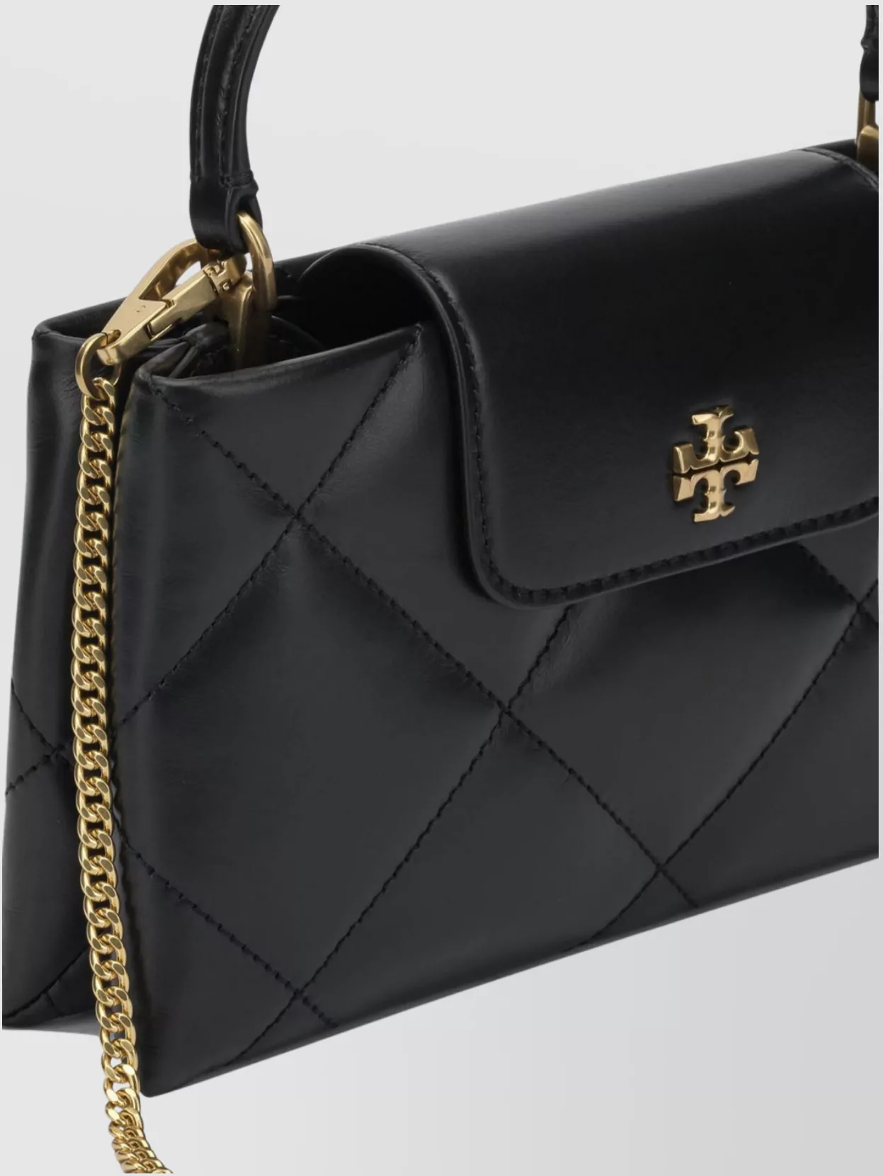 Tory Burch Chain Strap Quilted Crossbody Satchel Bag