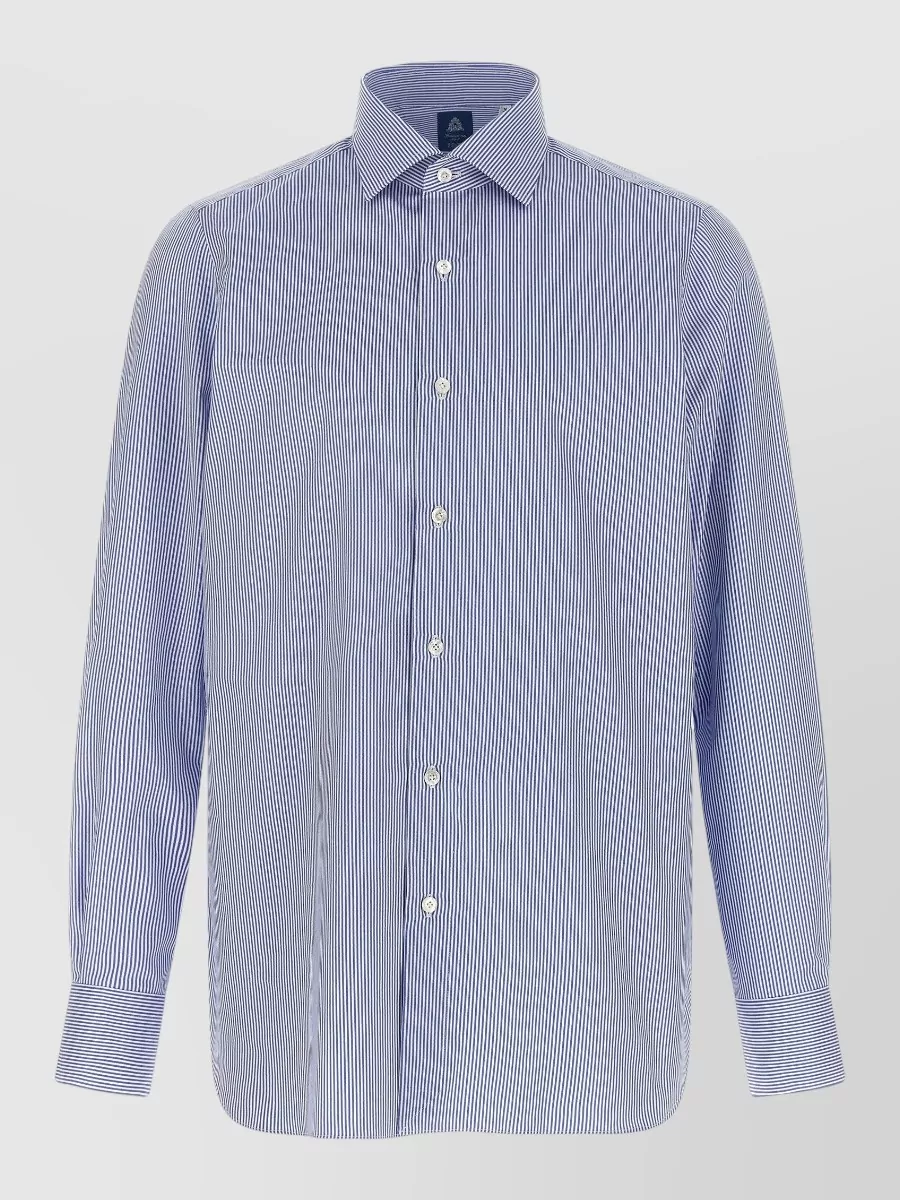 Finamore cotton long-sleeve shirt