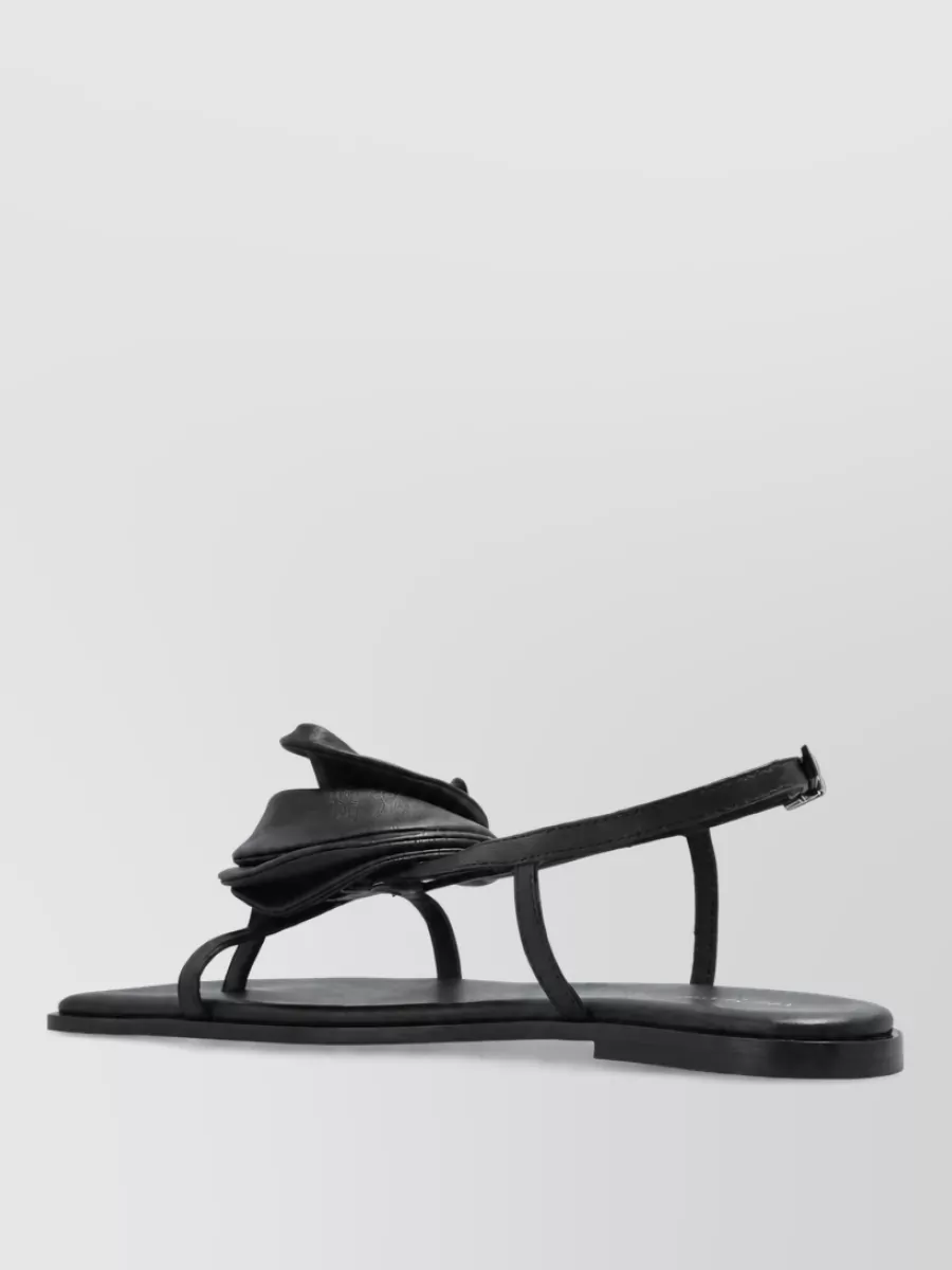 Vic Matie Sandals Heel Decorative Detail Floral Appliqué