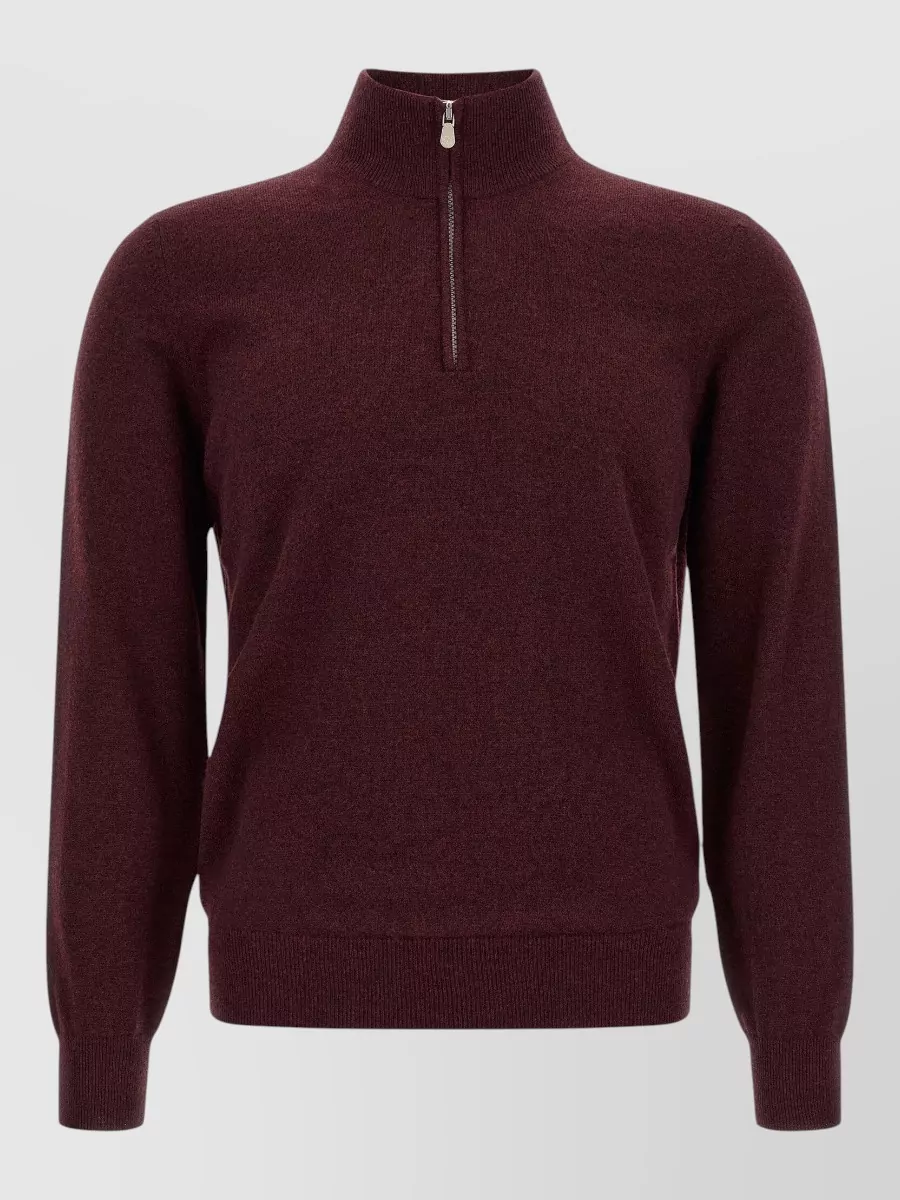 Brunello Cucinelli cashmere half-zip sweater