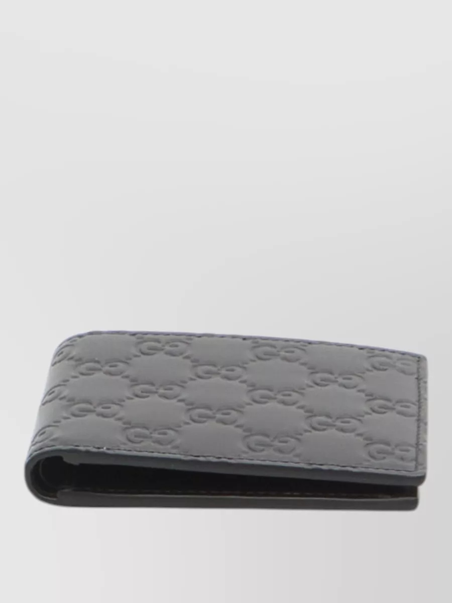 Gucci Gg Emblem Leather Bifold Wallet