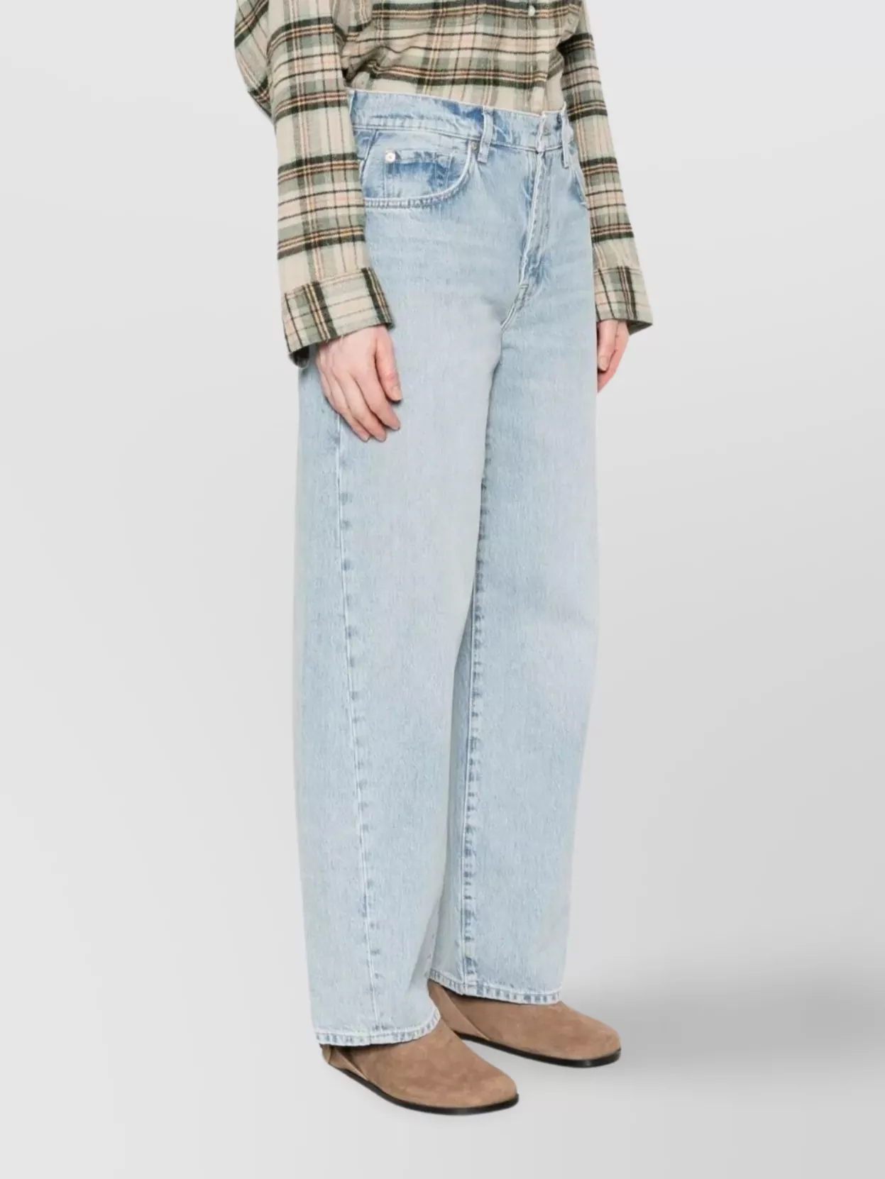 7 For All Mankind High-Waisted Twisted Jeans Belt Loops