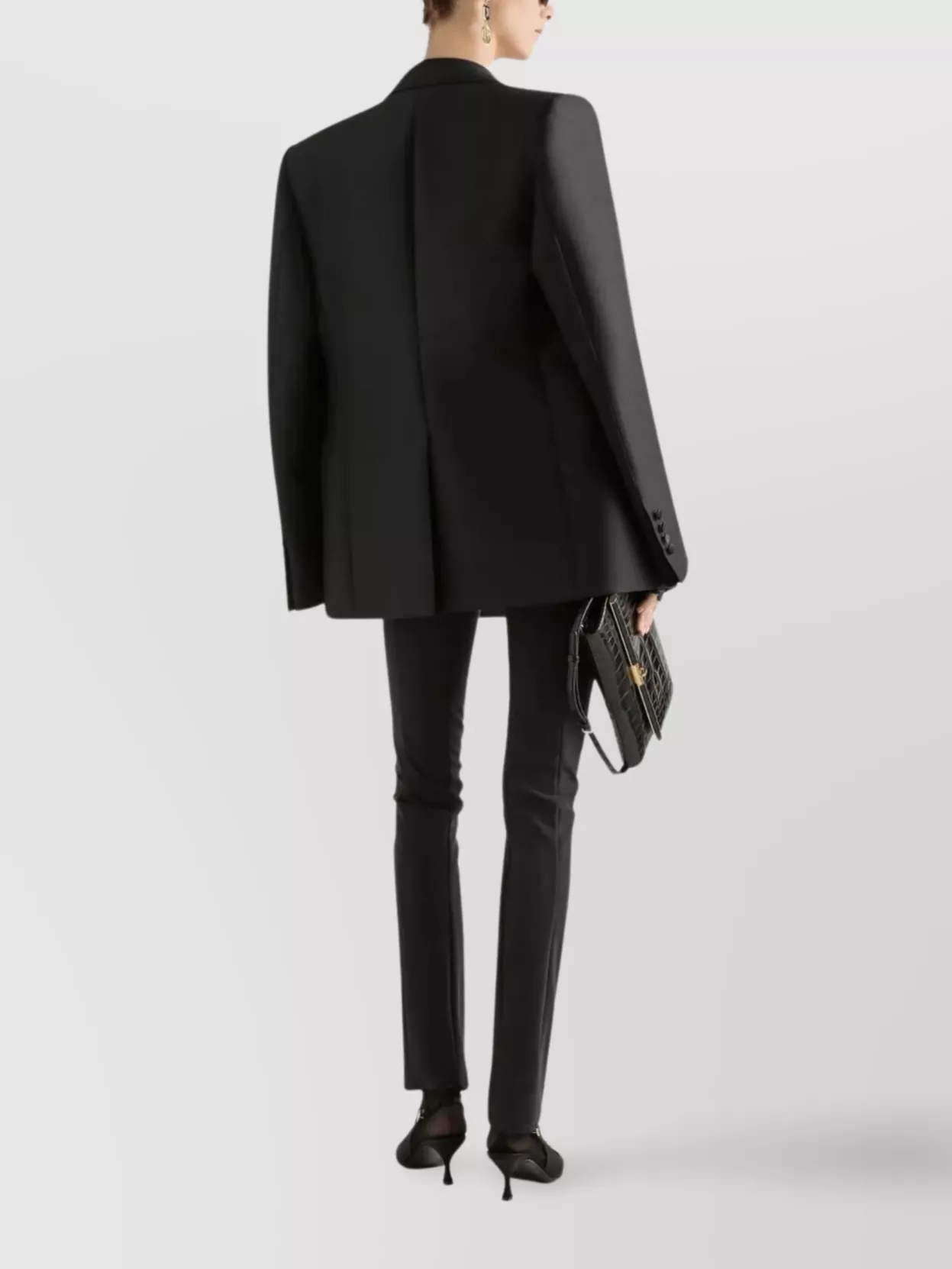 Dolce&Gabbana Faille Double-Breasted Jacket Padded Shoulders