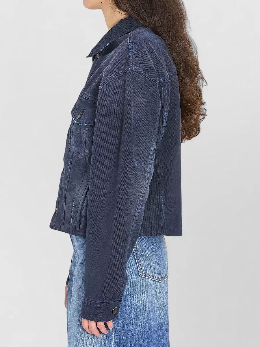 Balenciaga Cropped Denim Jacket