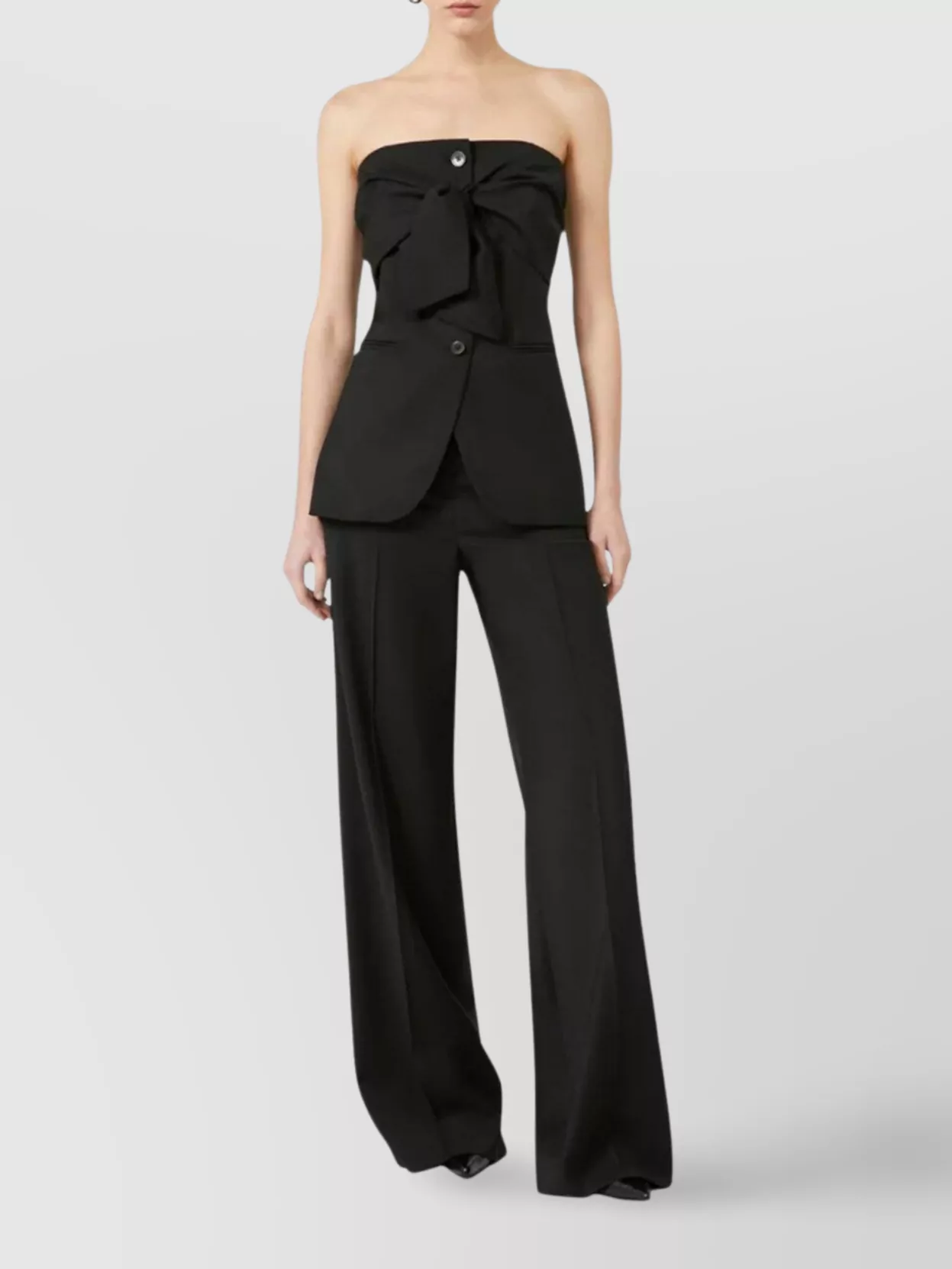 Max Mara High-Rise Wide-Leg Trousers Pockets