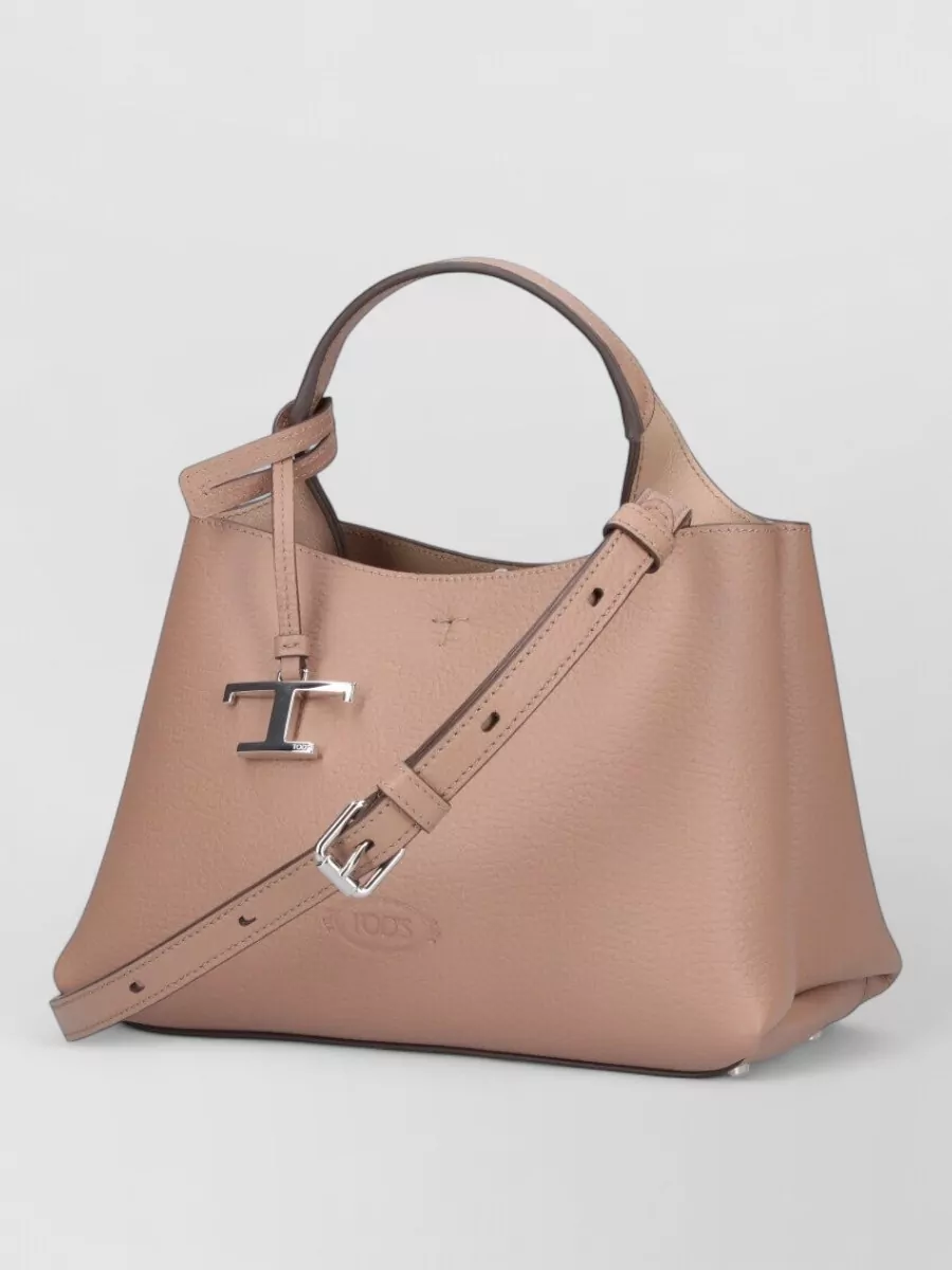 Tod's Crossbody Bag Top Handle Adjustable Strap Hardware