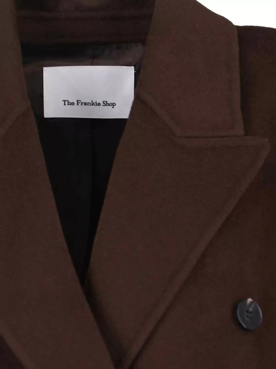 The Frankie Shop Wool Double-Breasted Coat
