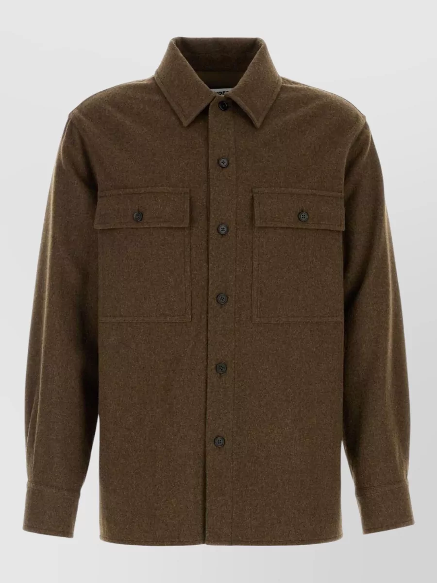 Jil Sander wool shirt jacket