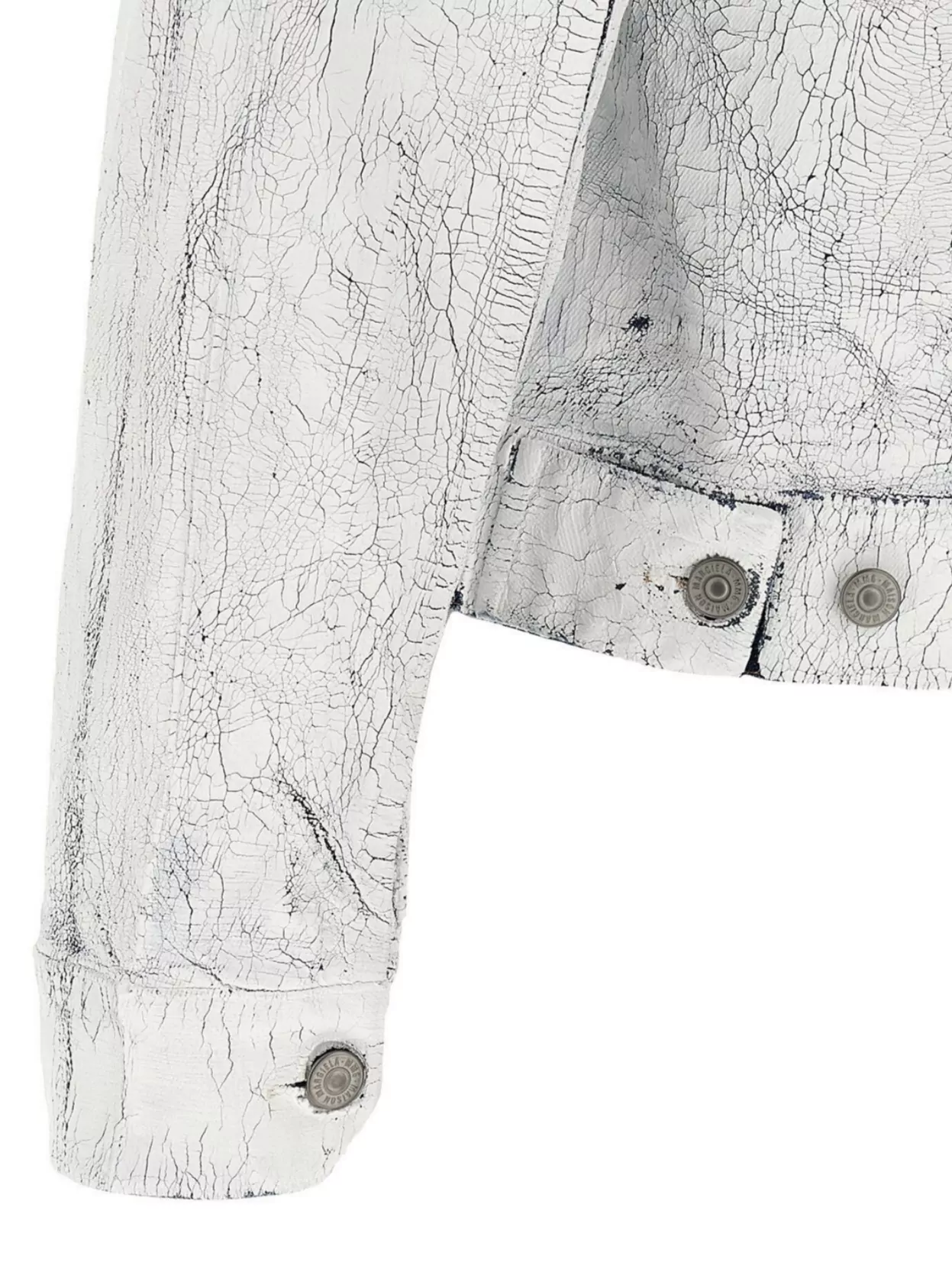 Mm6 Maison Margiela Patent Finish Denim Jacket
