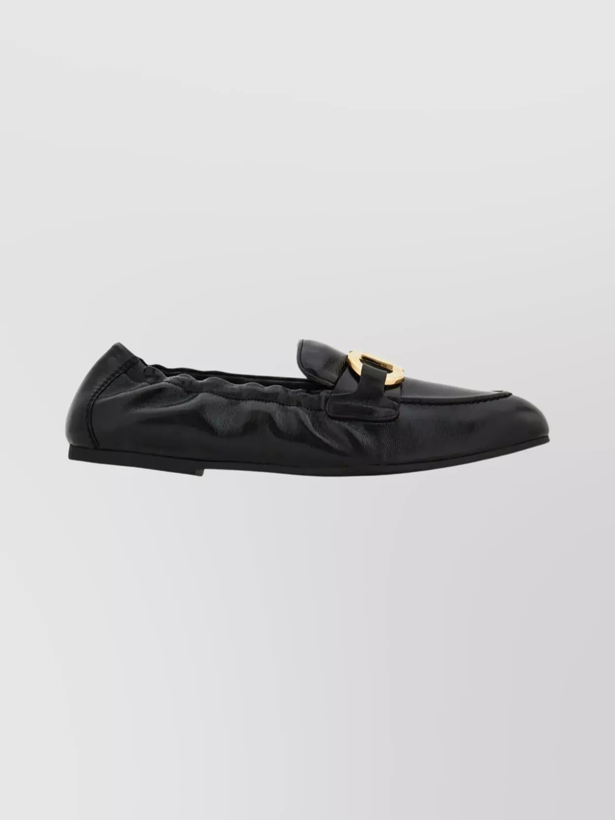 Ferragamo Jodie Loafers Featuring Elasticated Trim In Black