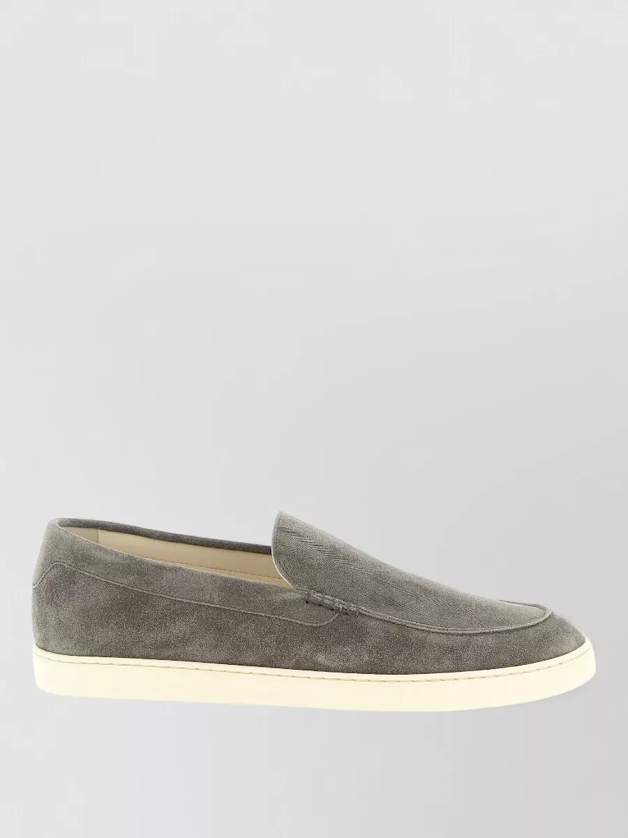 Brunello Cucinelli Leather Slip-On Sneakers