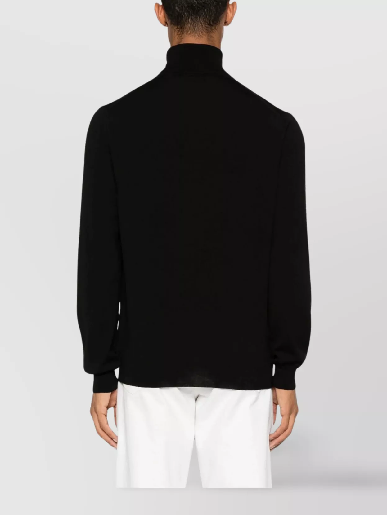 Zanone Ribbed Turtleneck Sweater Long Sleeves