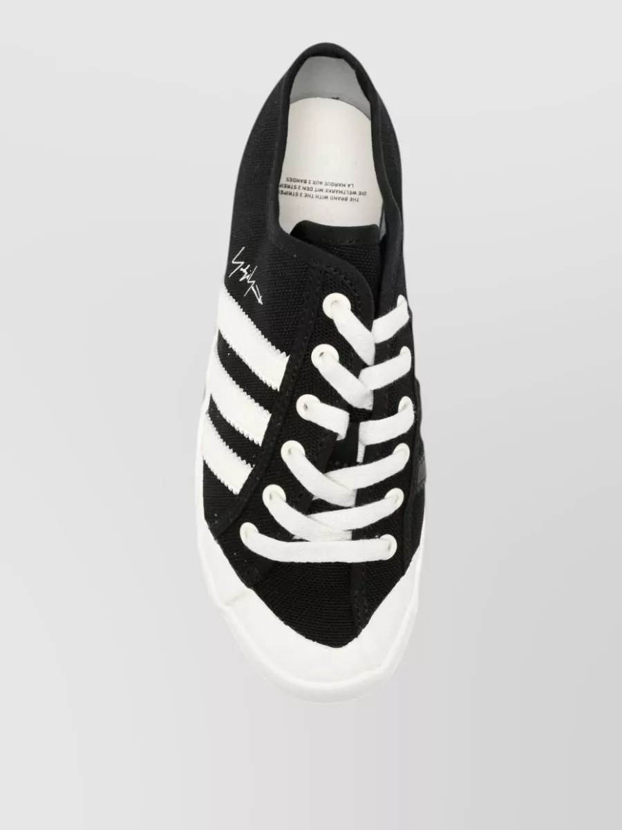 Y-3 Leather Low-Top Lace-Up Sneakers