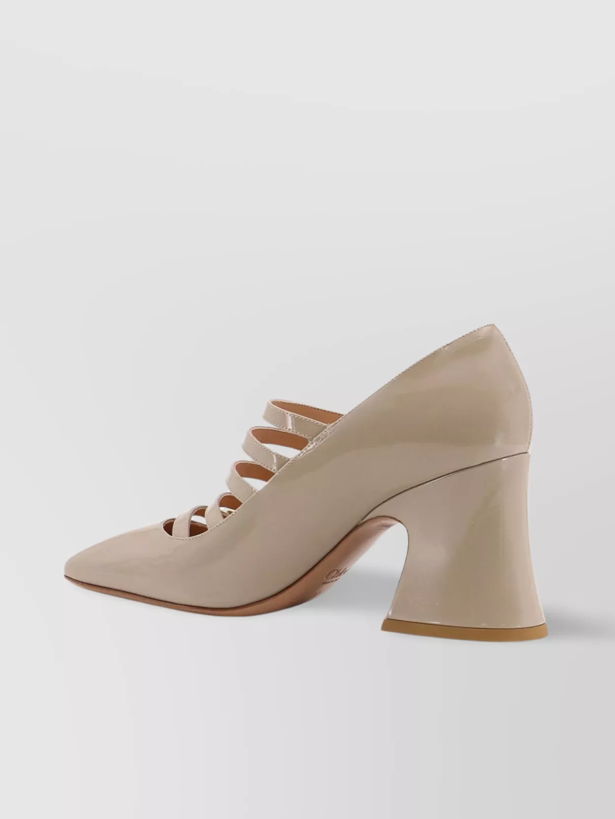 Chloé Janis Leather Decolleté Chunky Heel