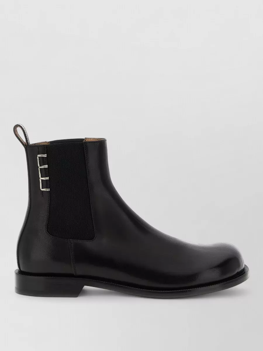 Jw Anderson Loafer Ankle Boots Round Toe Pull Tab