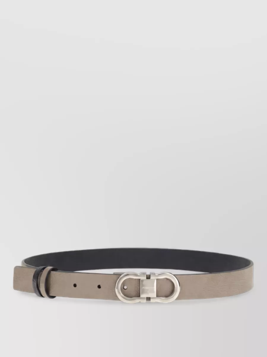Ferragamo reversible calf leather belt