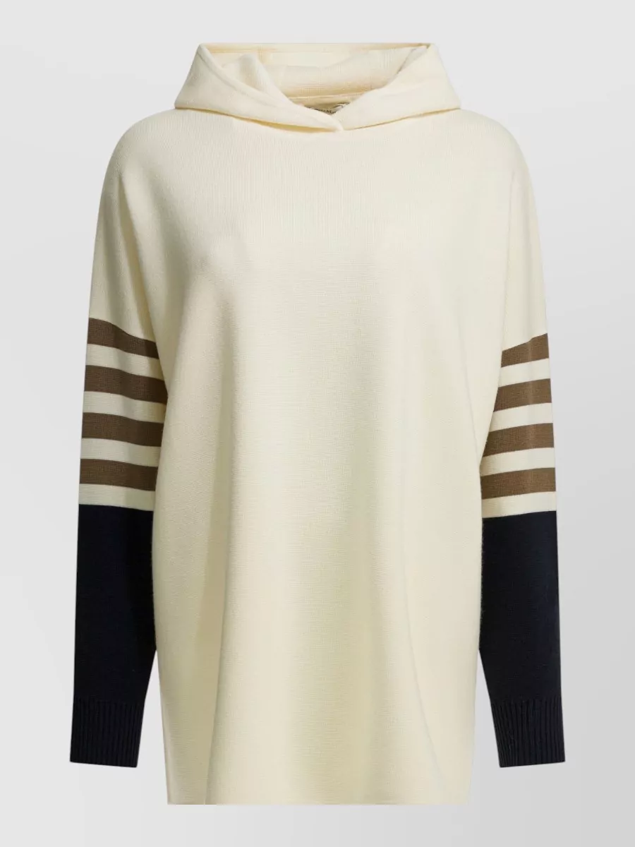Max Mara virgin wool hooded sweater
