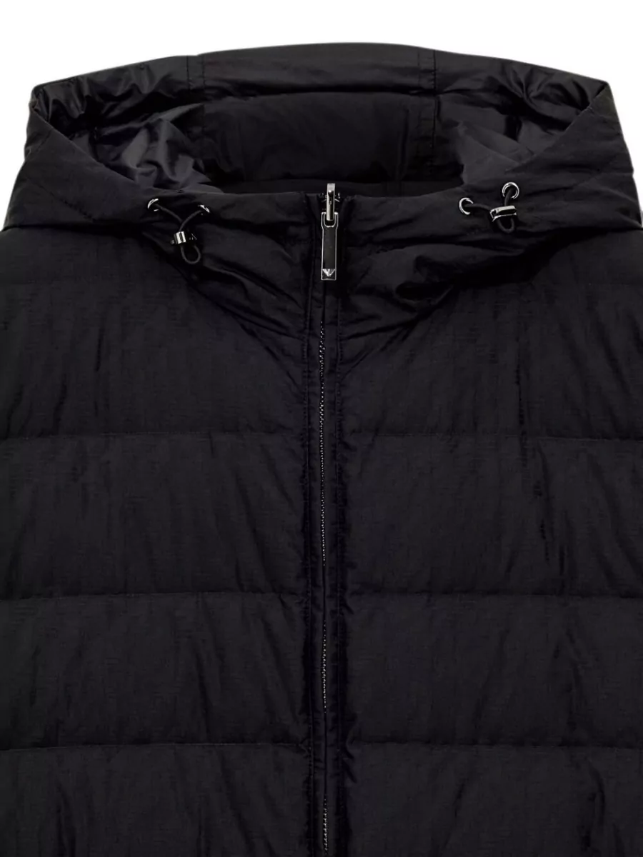 Emporio Armani Quilted Hooded Down Puffer Jacket